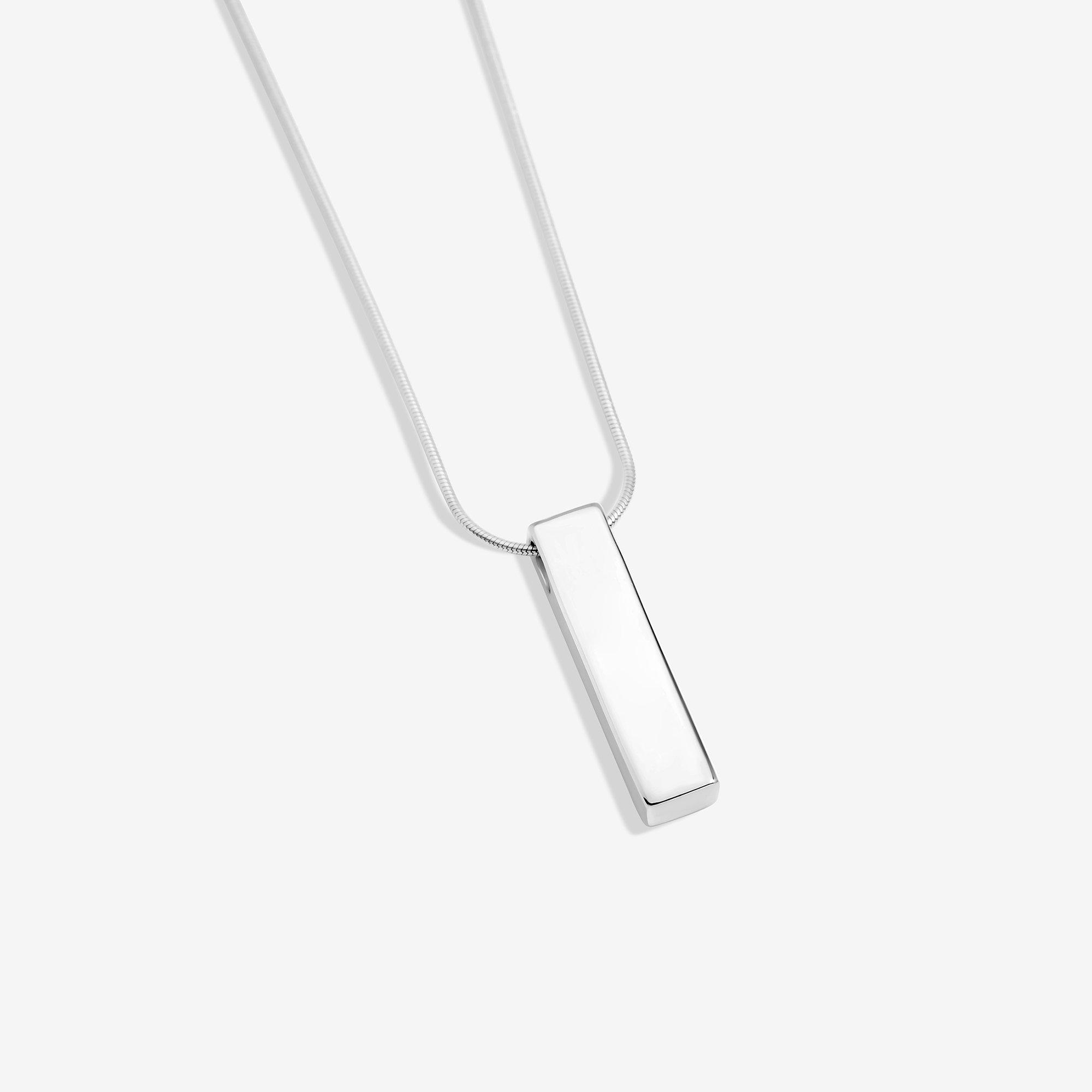 Silver - Simply Silver - Sterling Silver 925 Polished Bar Pendant - 4
