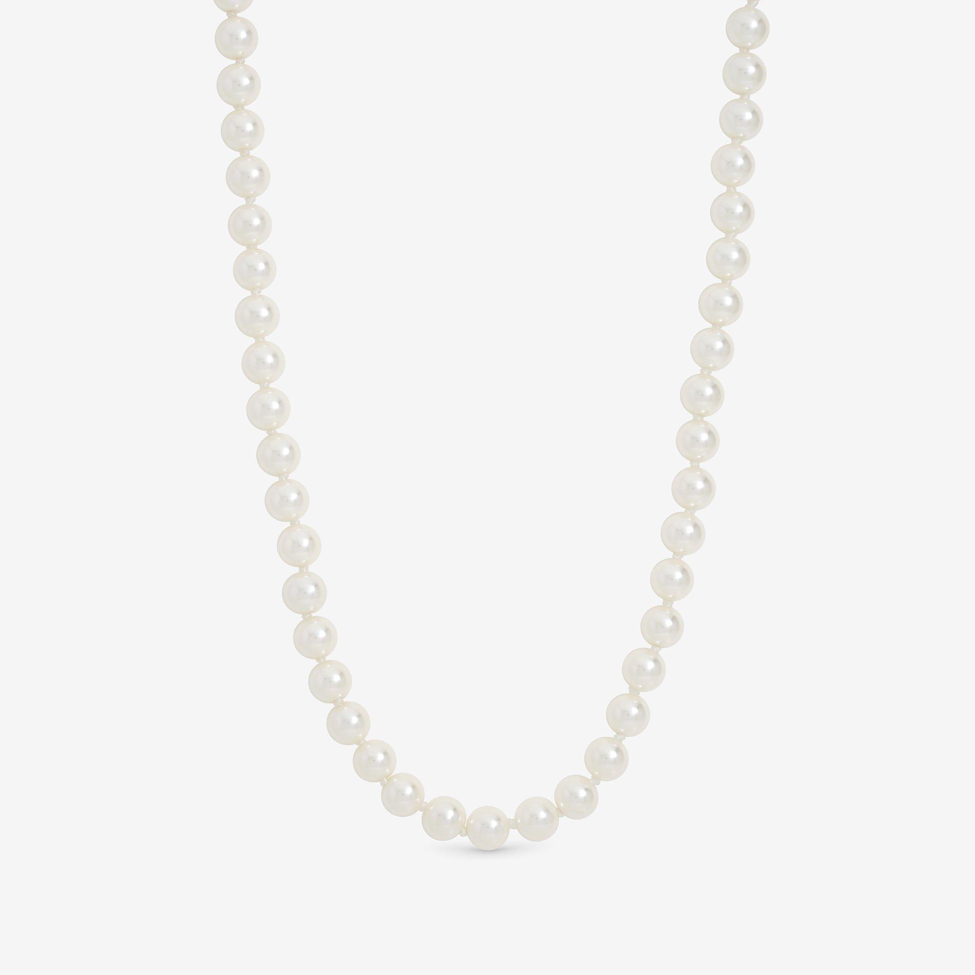 Gold - Jon Richard - Gold Plated Single Row Pearl Necklace - 1