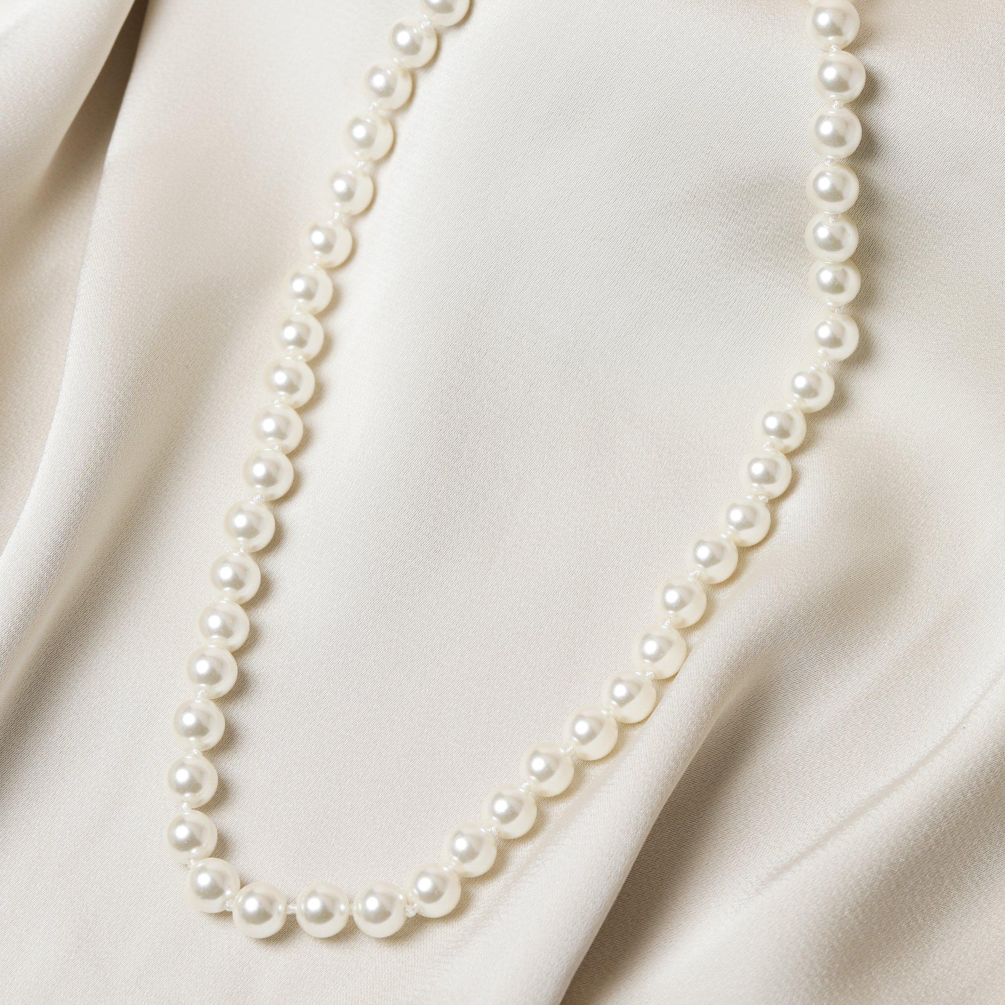 Gold - Jon Richard - Gold Plated Single Row Pearl Necklace - 3