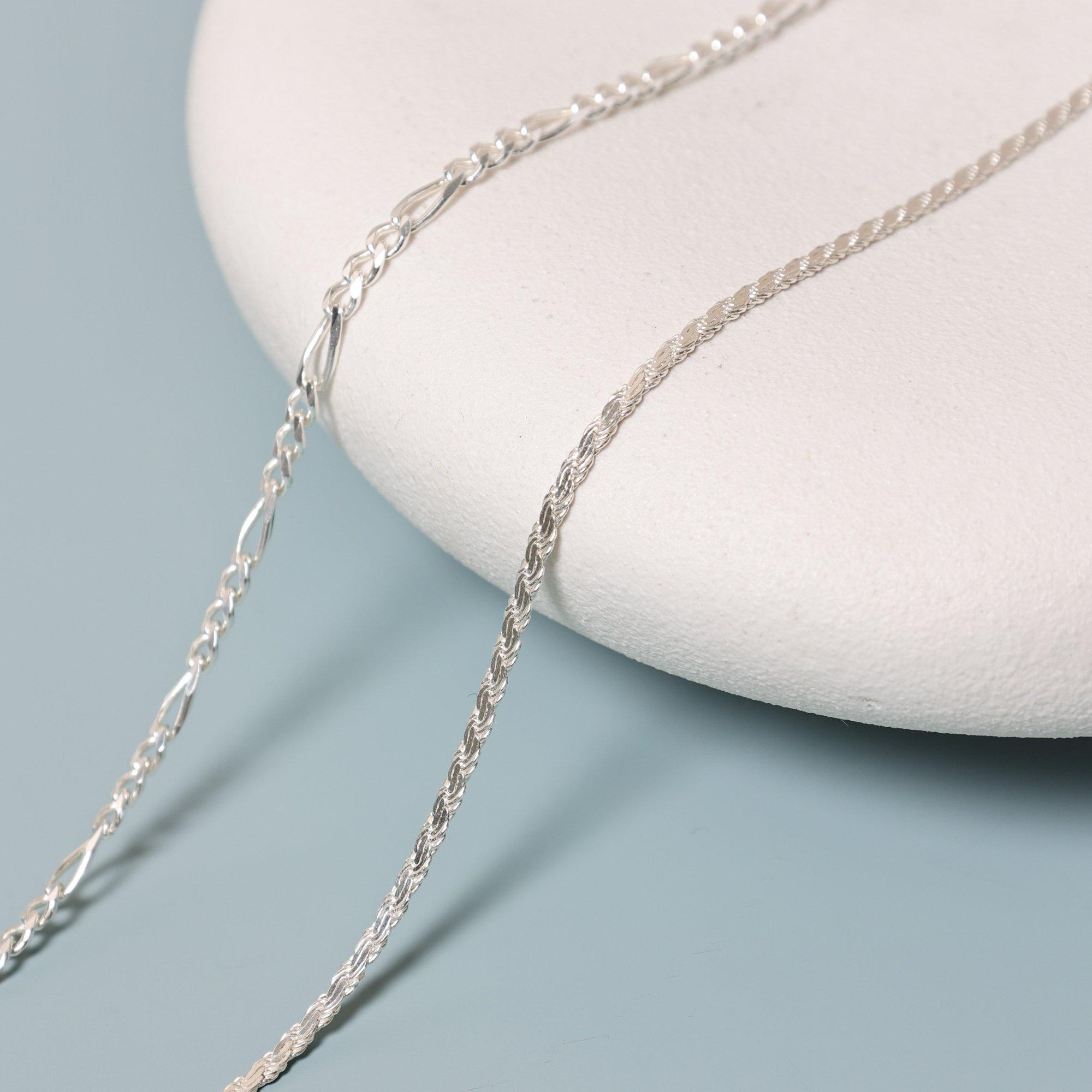 Silver - Simply Silver - Sterling Silver 925 Polished Twist Chain Necklace - 3