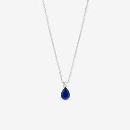 Simply Silver Sterling Silver 925 CZ Sapphire Pendant