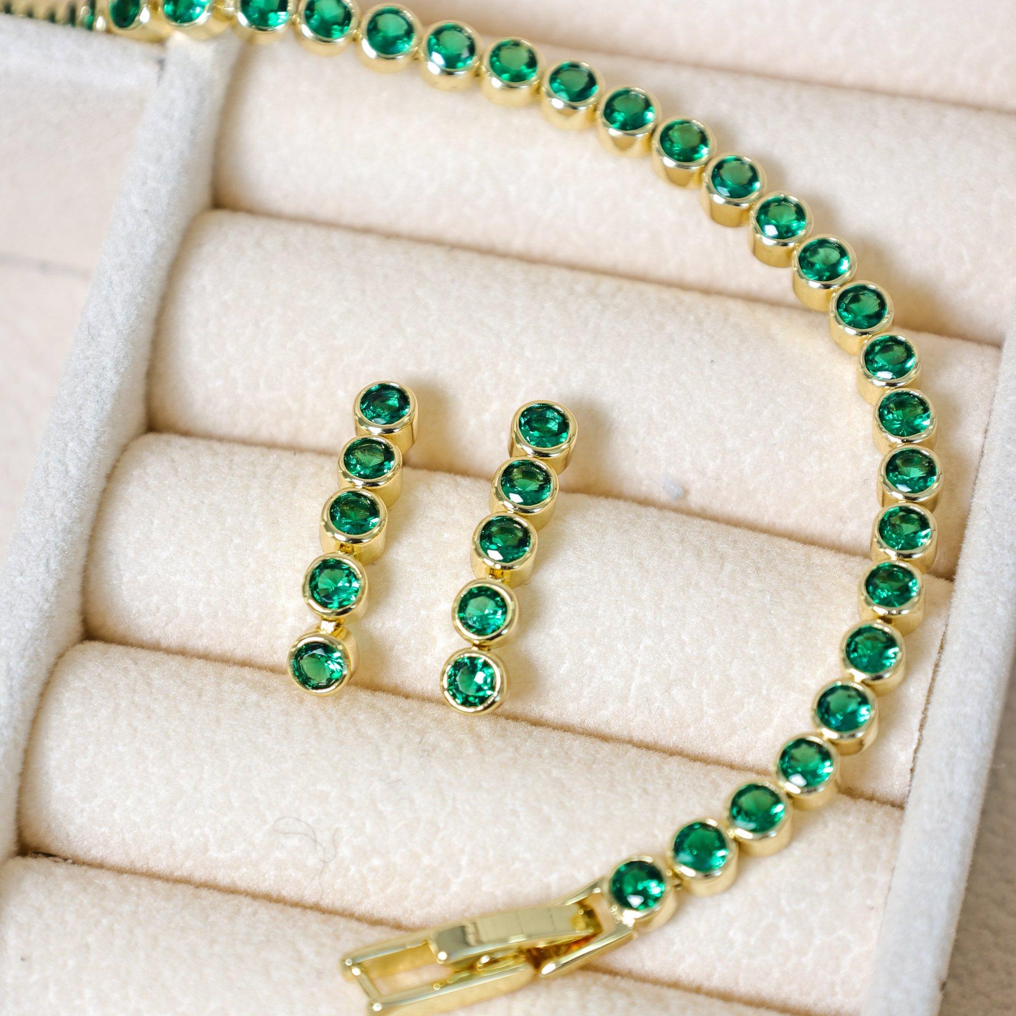 Gold - Jon Richard - 14K Gold Plated CZ Tennis Bracelet - Gift Box - 4