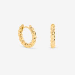 Jon Richard Gold Plated Twist Hoop Earrings