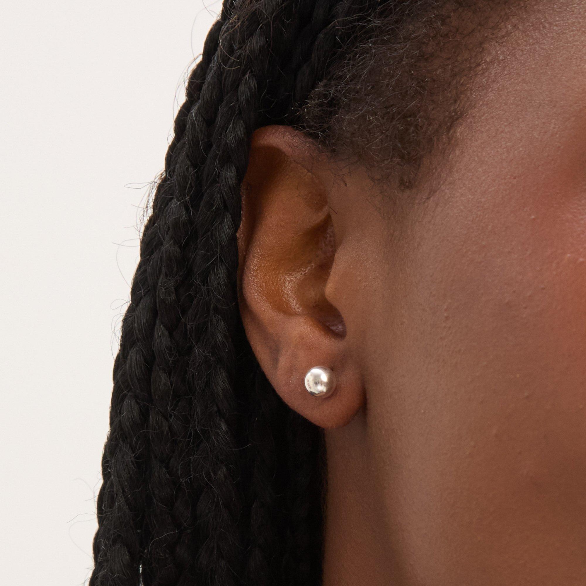 Silver - Simply Silver - Sterling Silver 925 Polished Ball Studs - 2