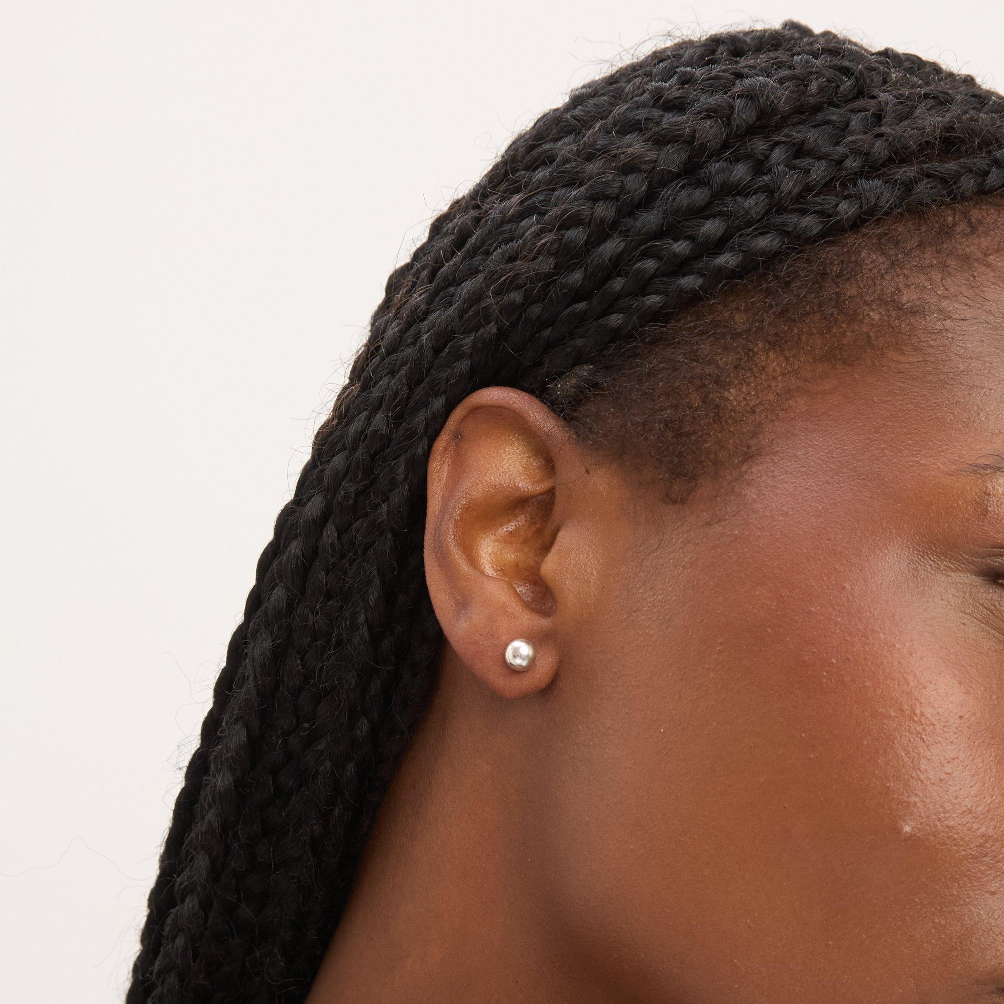 Silver - Simply Silver - Sterling Silver 925 Polished Ball Studs - 3