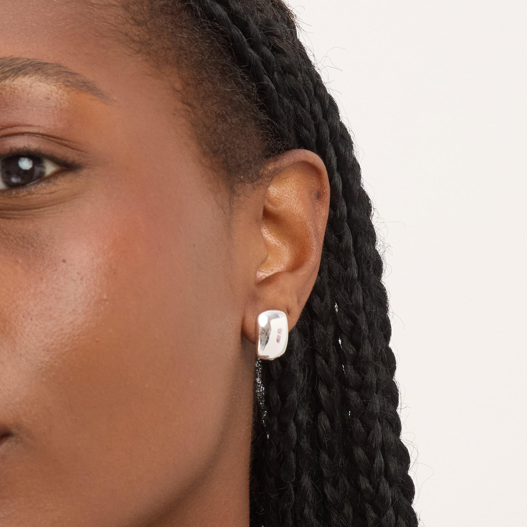 Silver - Simply Silver - Sterling Silver 925 Polished Domed Studs - 3