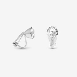 Jon Richard Silver Plated Crystal Clip Earrings
