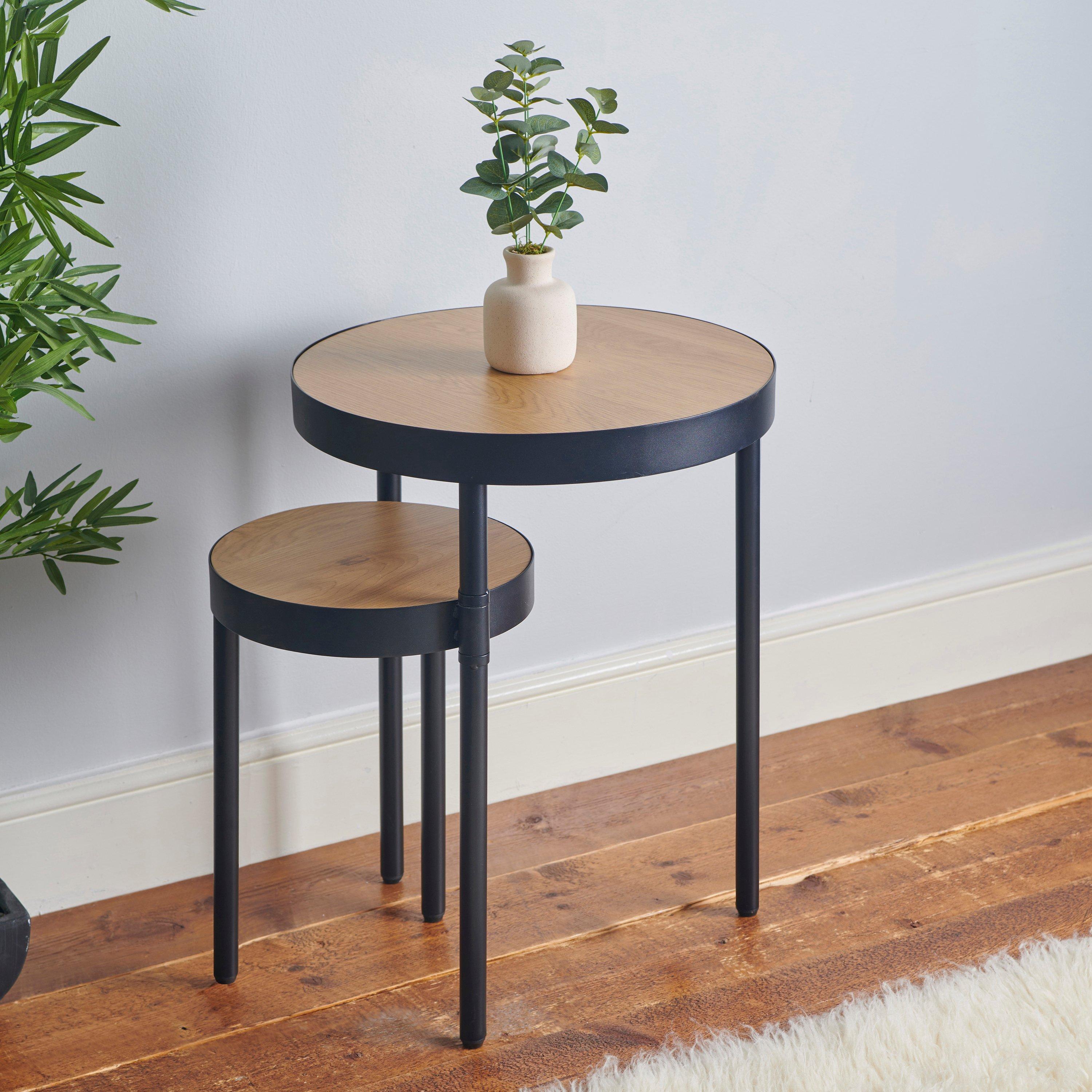 Black And Oak E - Greenhurst - Greenhurst Rotating Side Table - 4