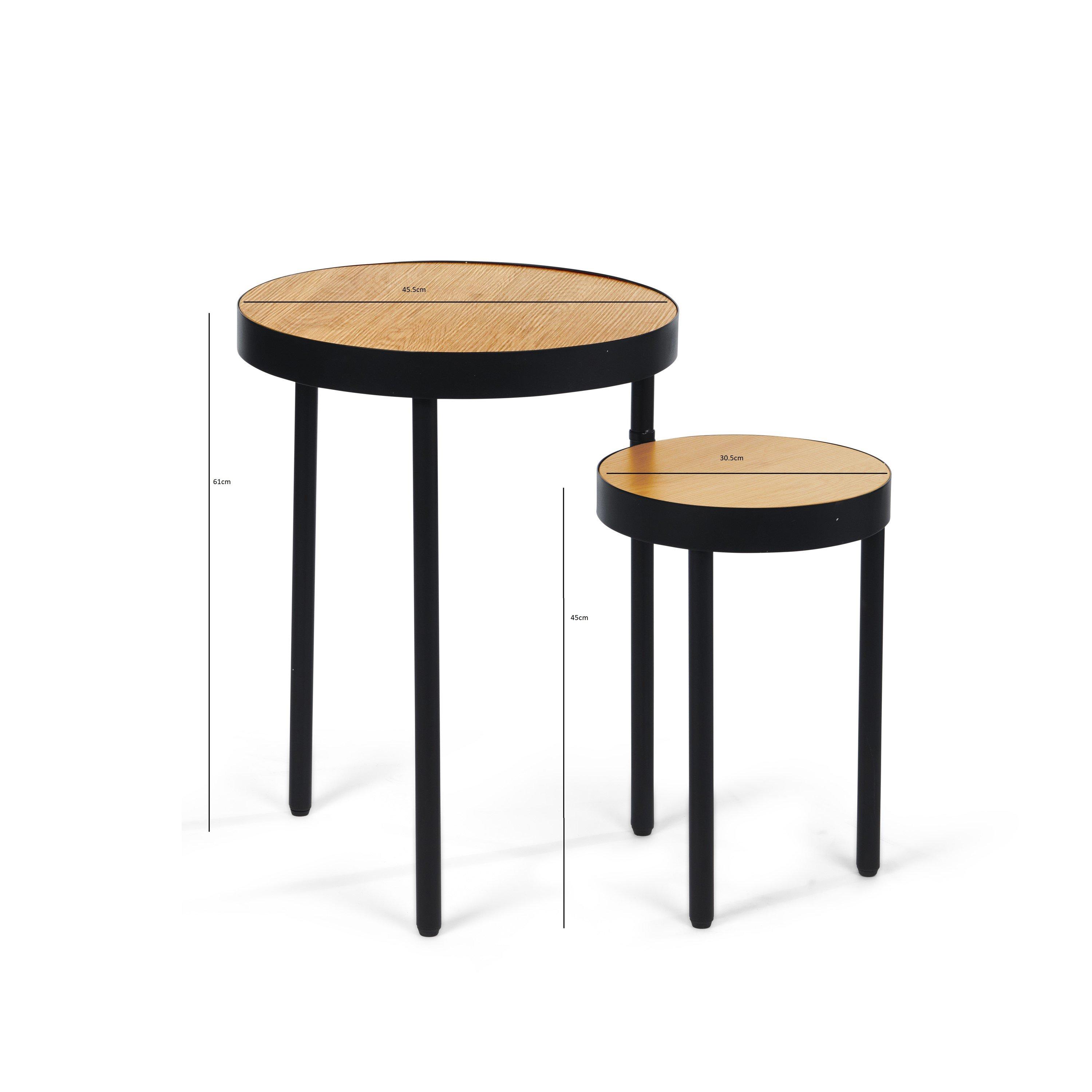 Black And Oak E - Greenhurst - Greenhurst Rotating Side Table - 5