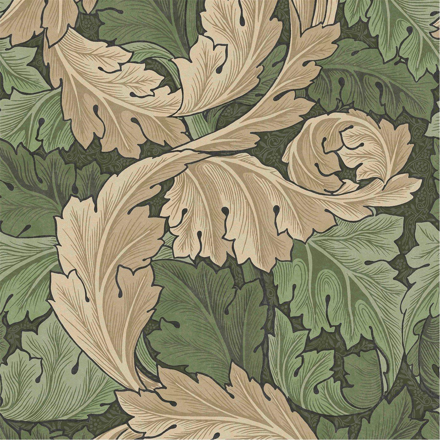 William Morris At Home Acanthus Floral Wallpaper - Image 7
