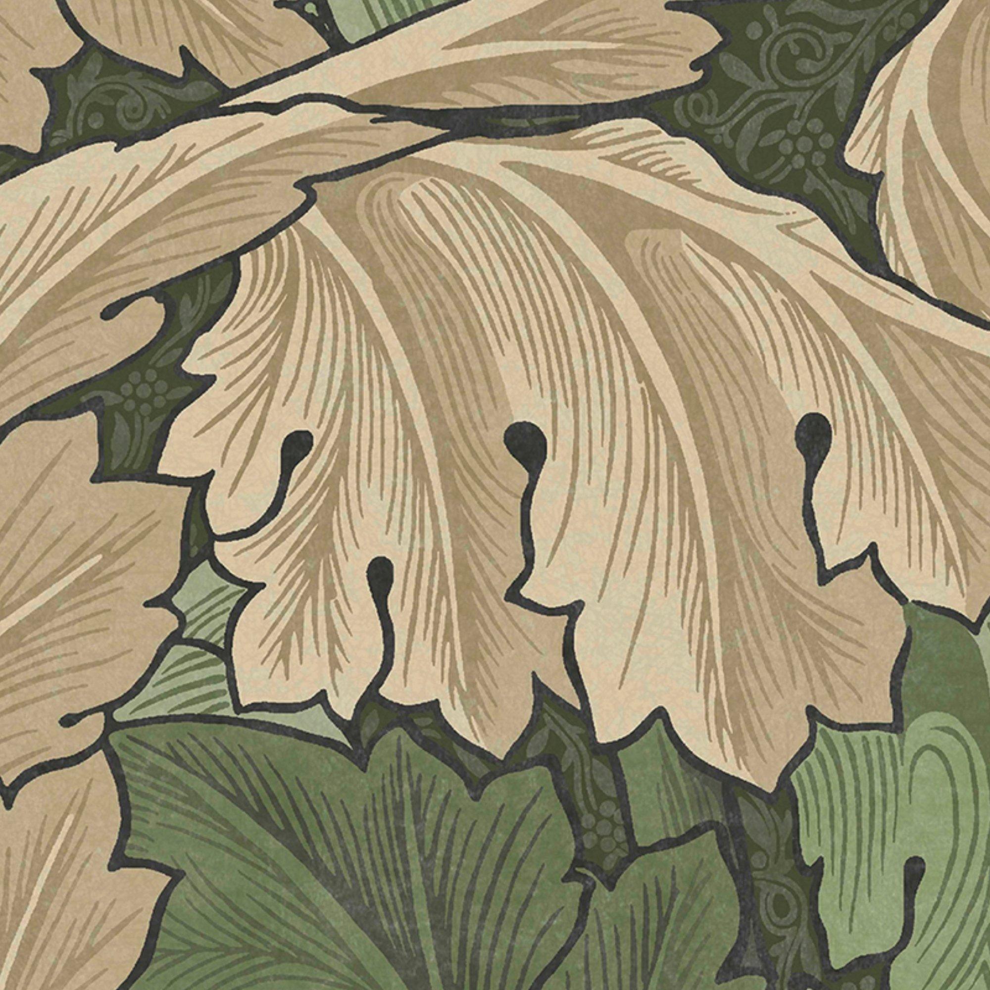 Green - William Morris at Home - Acanthus Green Wallpaper - 4