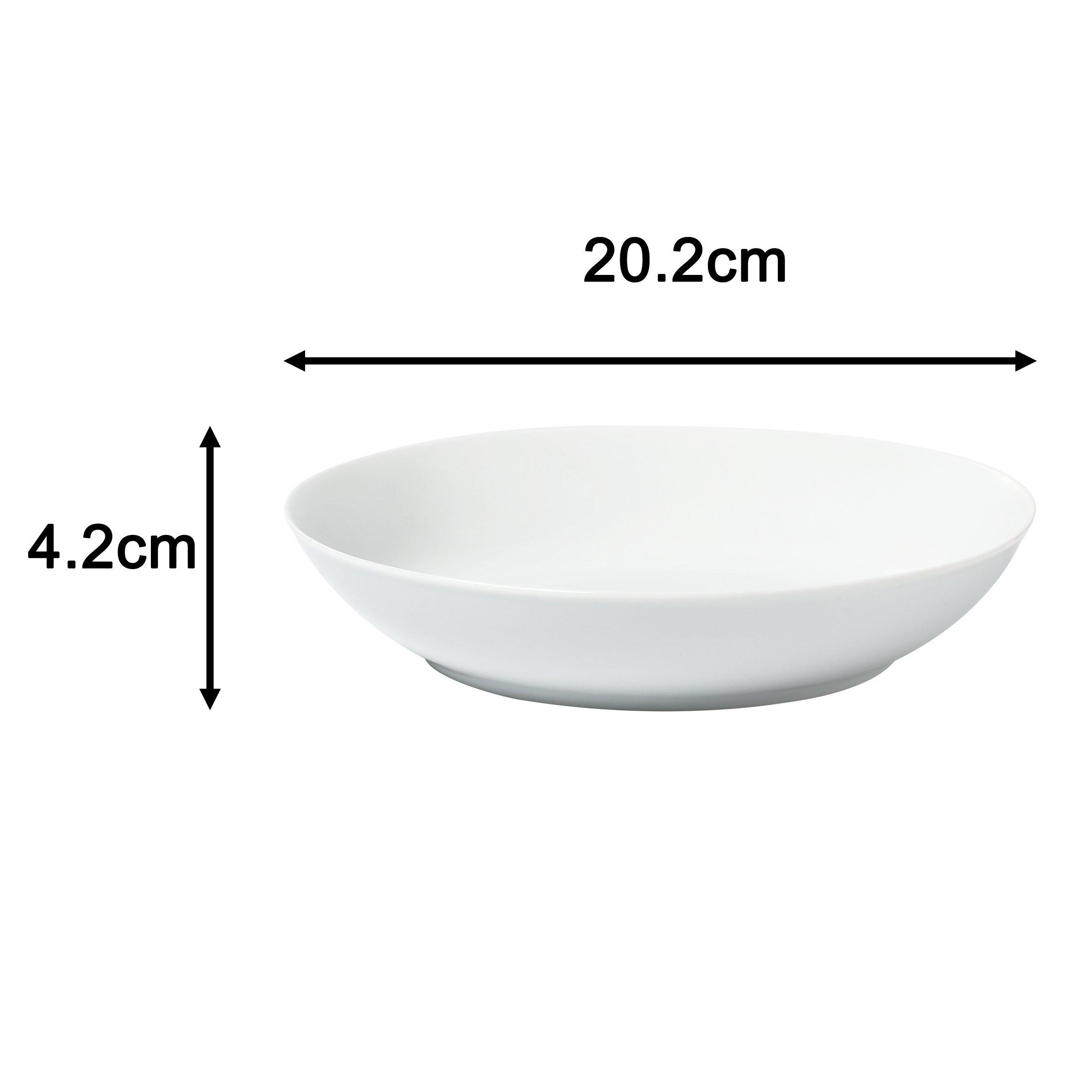 White - Waterside - 18pc White Everyday Round Dinner Set - 7