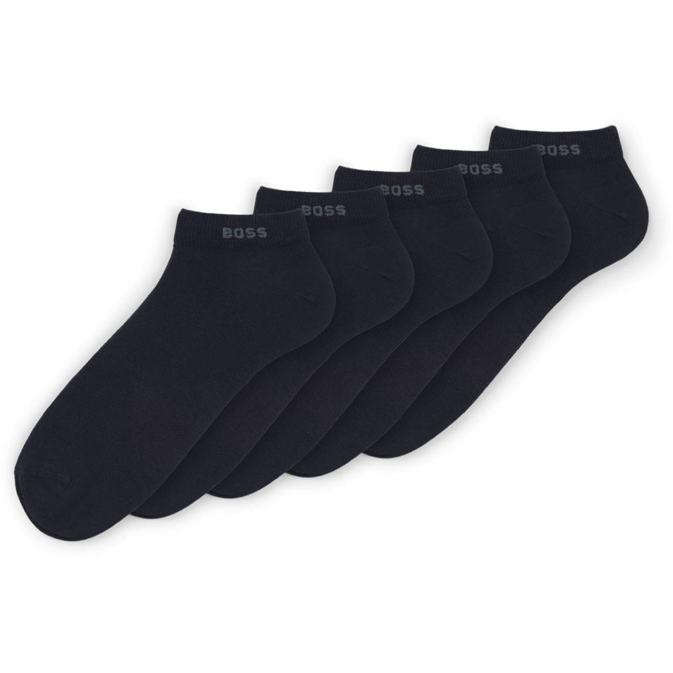 Dark Blue - Boss - 5 Pack of Ankle Socks - 2
