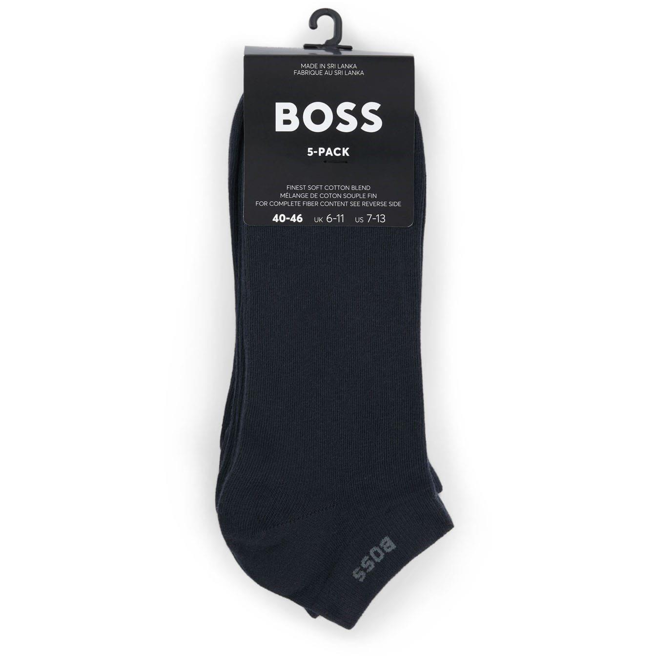 Dark Blue - Boss - 5 Pack of Ankle Socks - 3