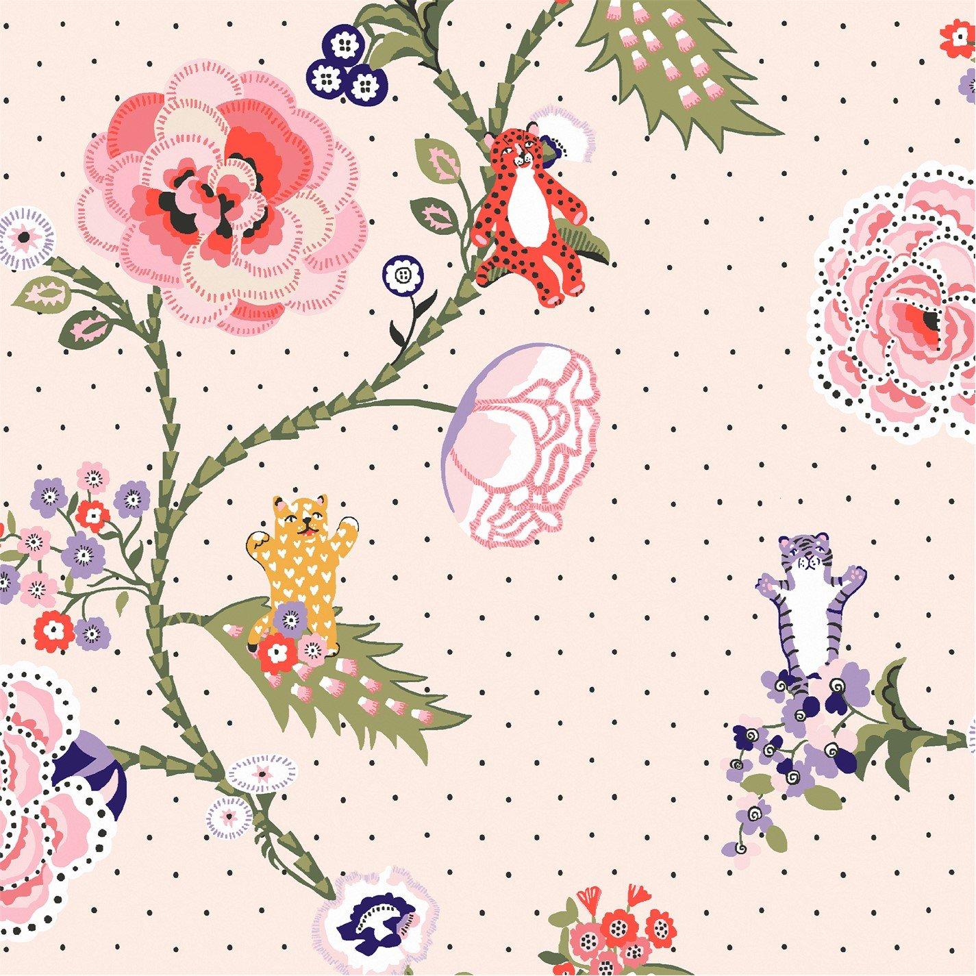 Cath Kidston  Catnip Wallpaper Neutral