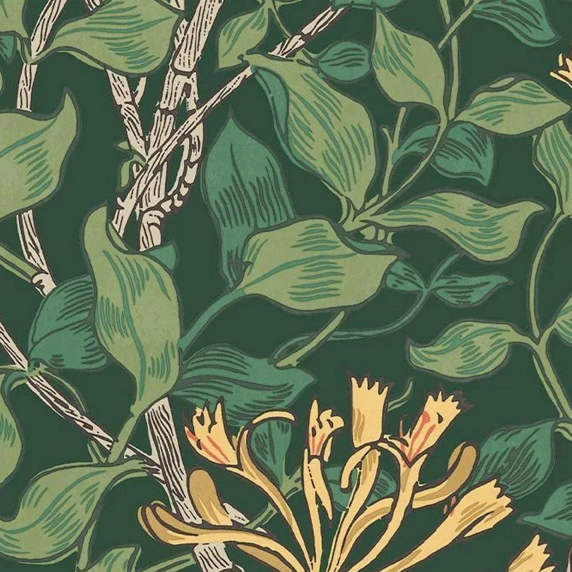 Verde - William Morris at Home - Honeysuckle Verde Wallpaper - 4