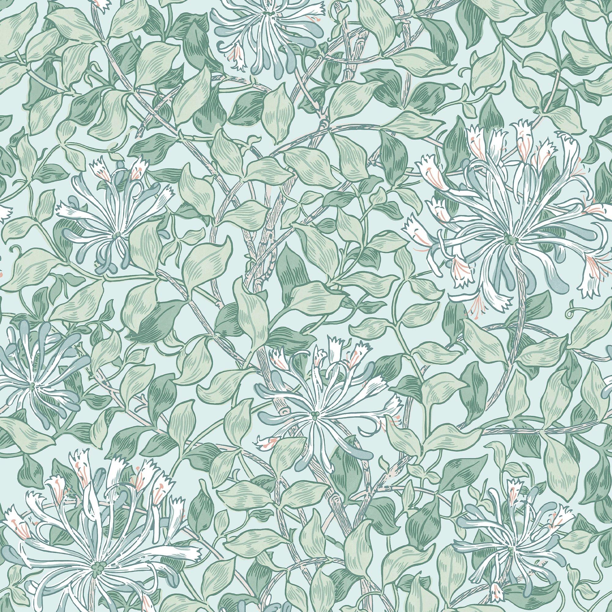 Breeze - William Morris at Home - Honeysuckle Breeze Wallpape - 2