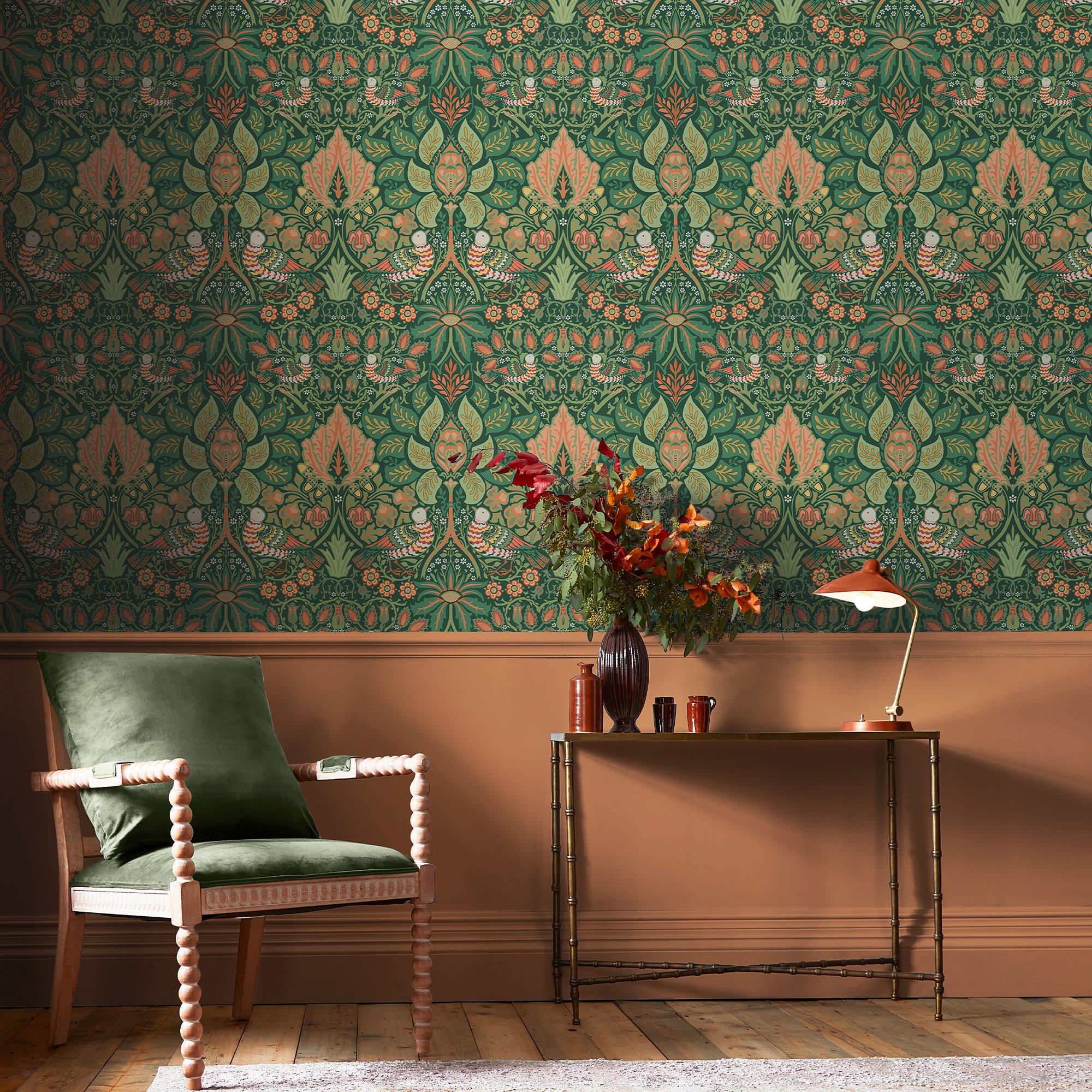 Woodland - William Morris at Home - Dove & Rose Woodland Wallpa - 1