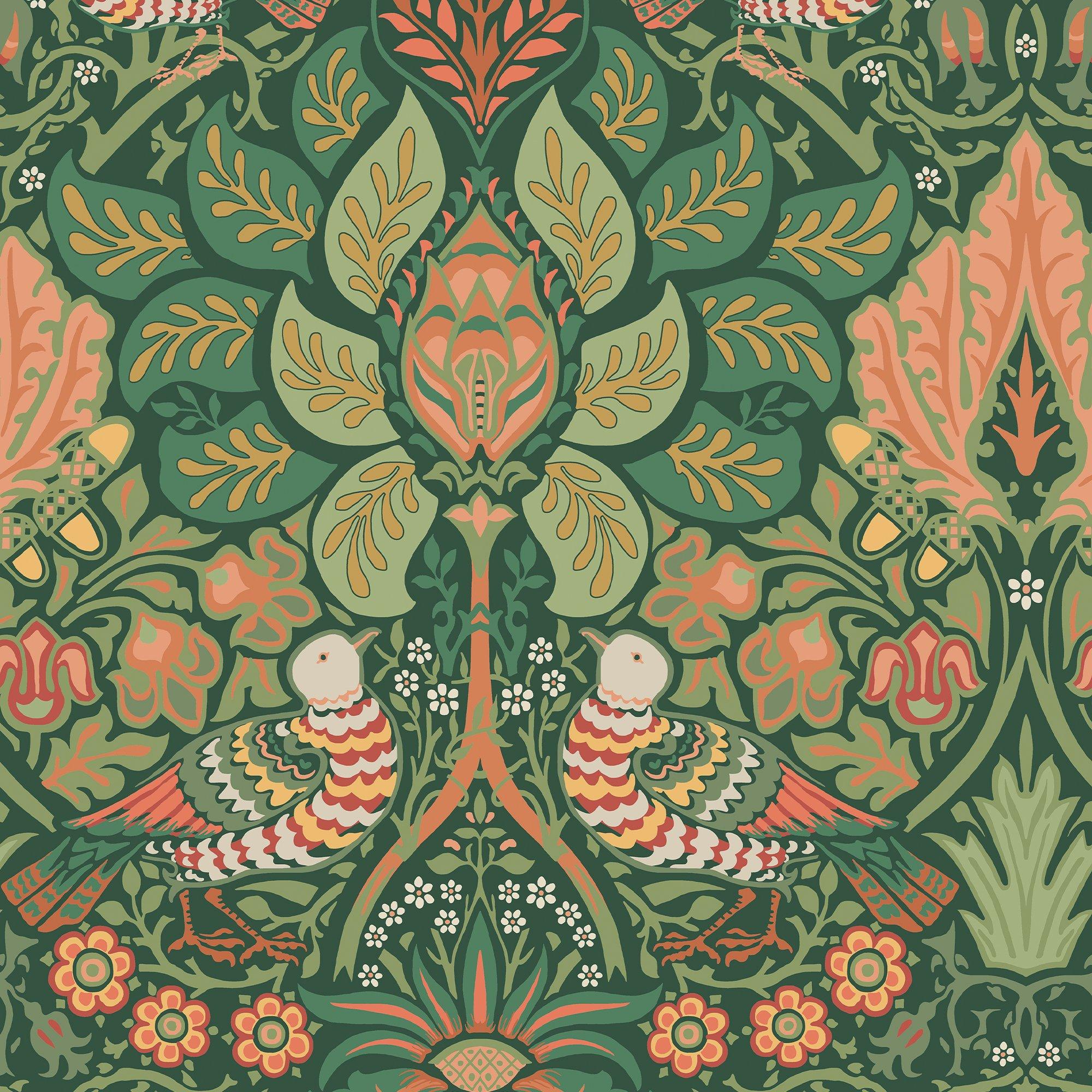 Woodland - William Morris at Home - Dove & Rose Woodland Wallpa - 2