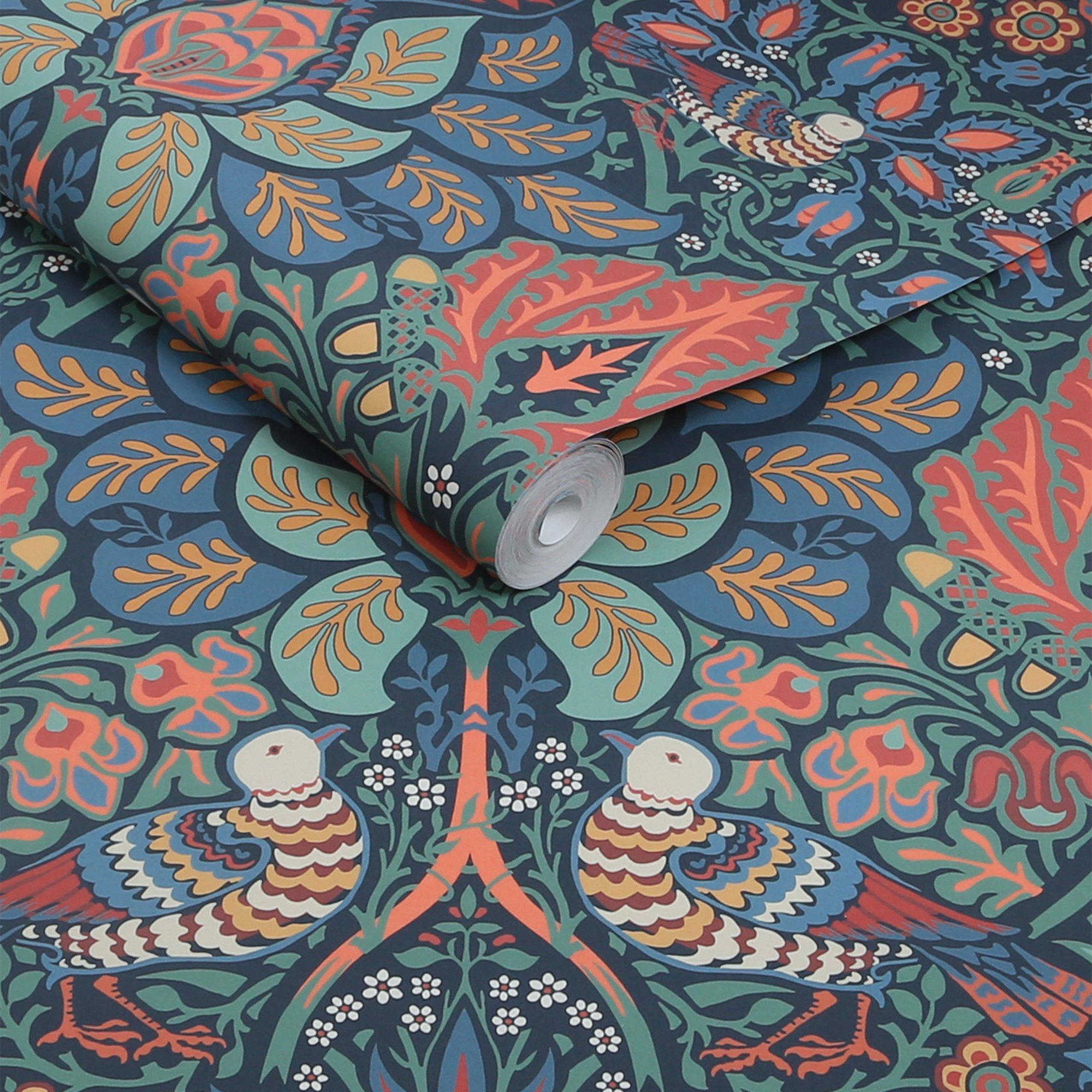 Midsummer - William Morris at Home - Dove & Rose Midsummer Wallp - 3