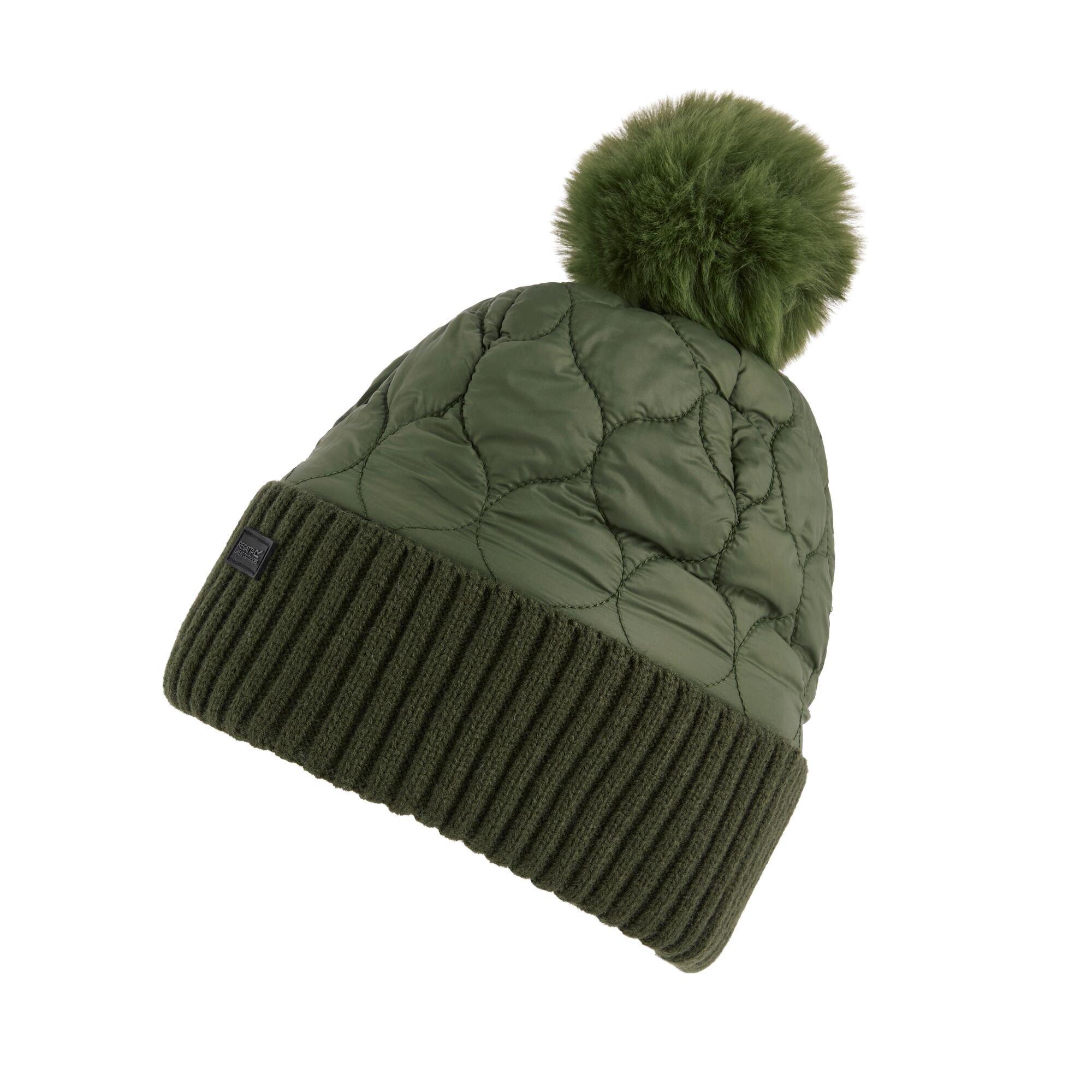 Olive Green - Regatta - Showerproof Beanie Hat - 1