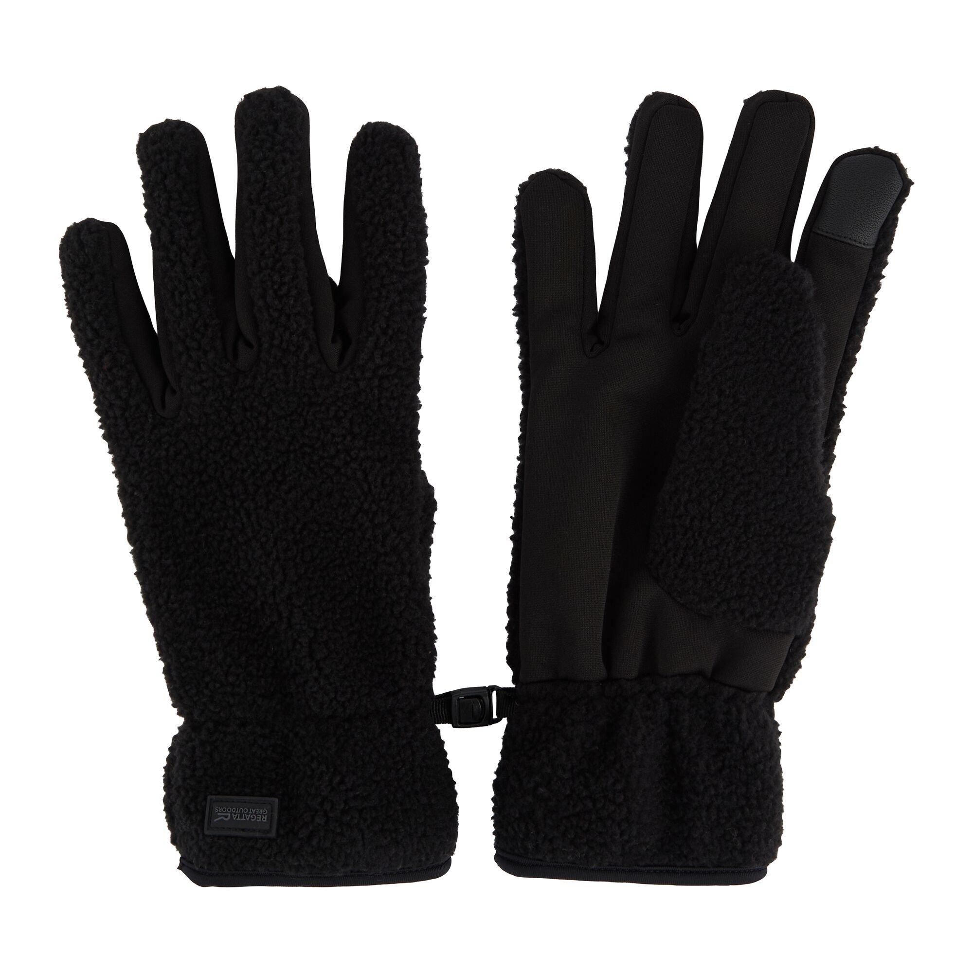 Black - Regatta - Borg Gloves - 2
