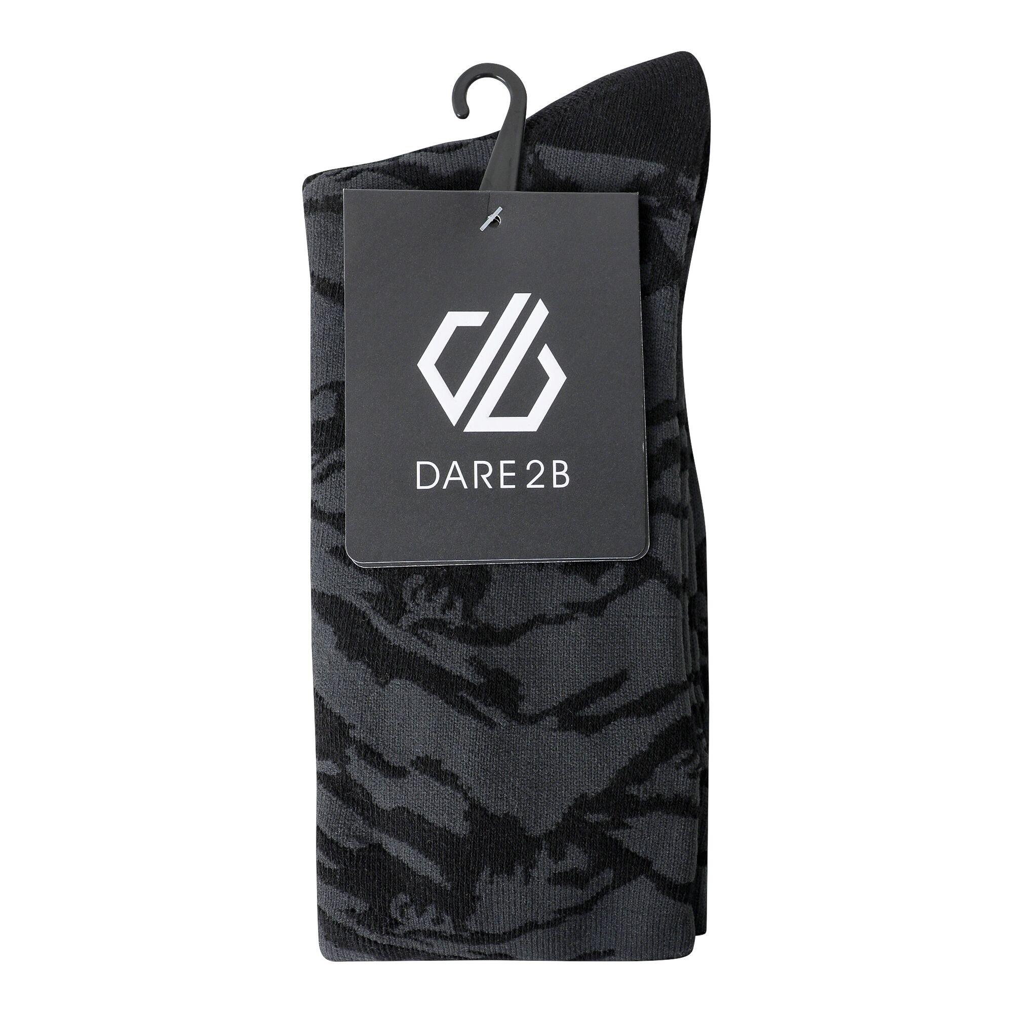 Dare 2B Men's Black Printed Ski Socks, Cotton, Cotton Size: Uk 9-12 - Image 3