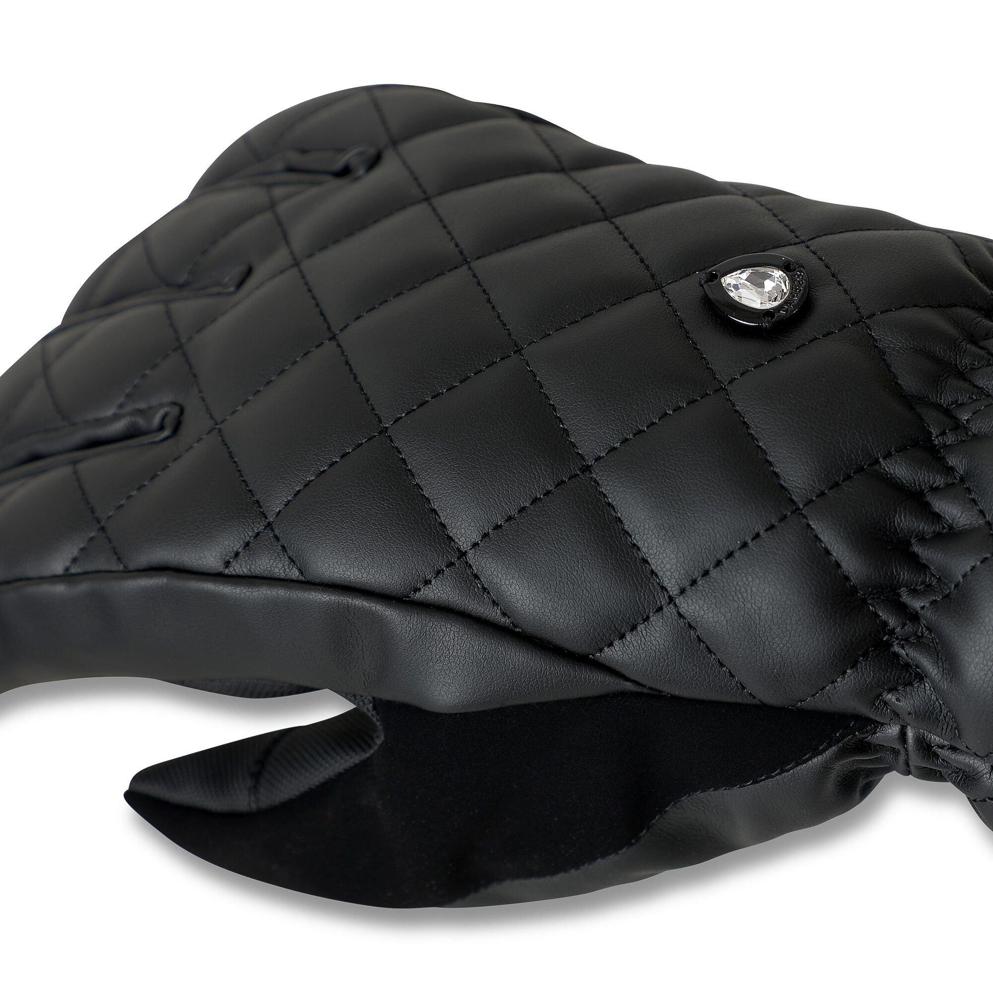 Black - Dare 2b - Women's Glitz Faux Leather Crystal Embellished Walking Gloves - 3