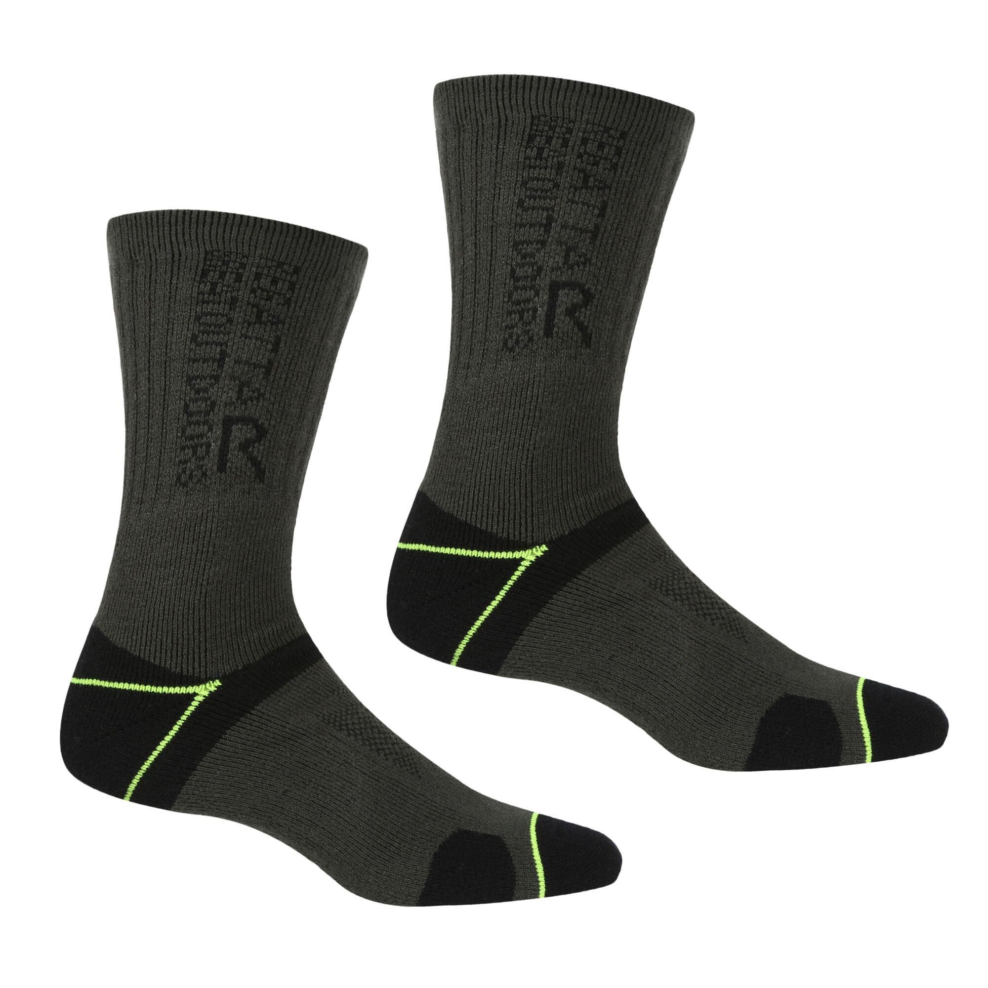 Blk/Eleclime - Regatta - 2 Pack Blister Protection II Sock - 1