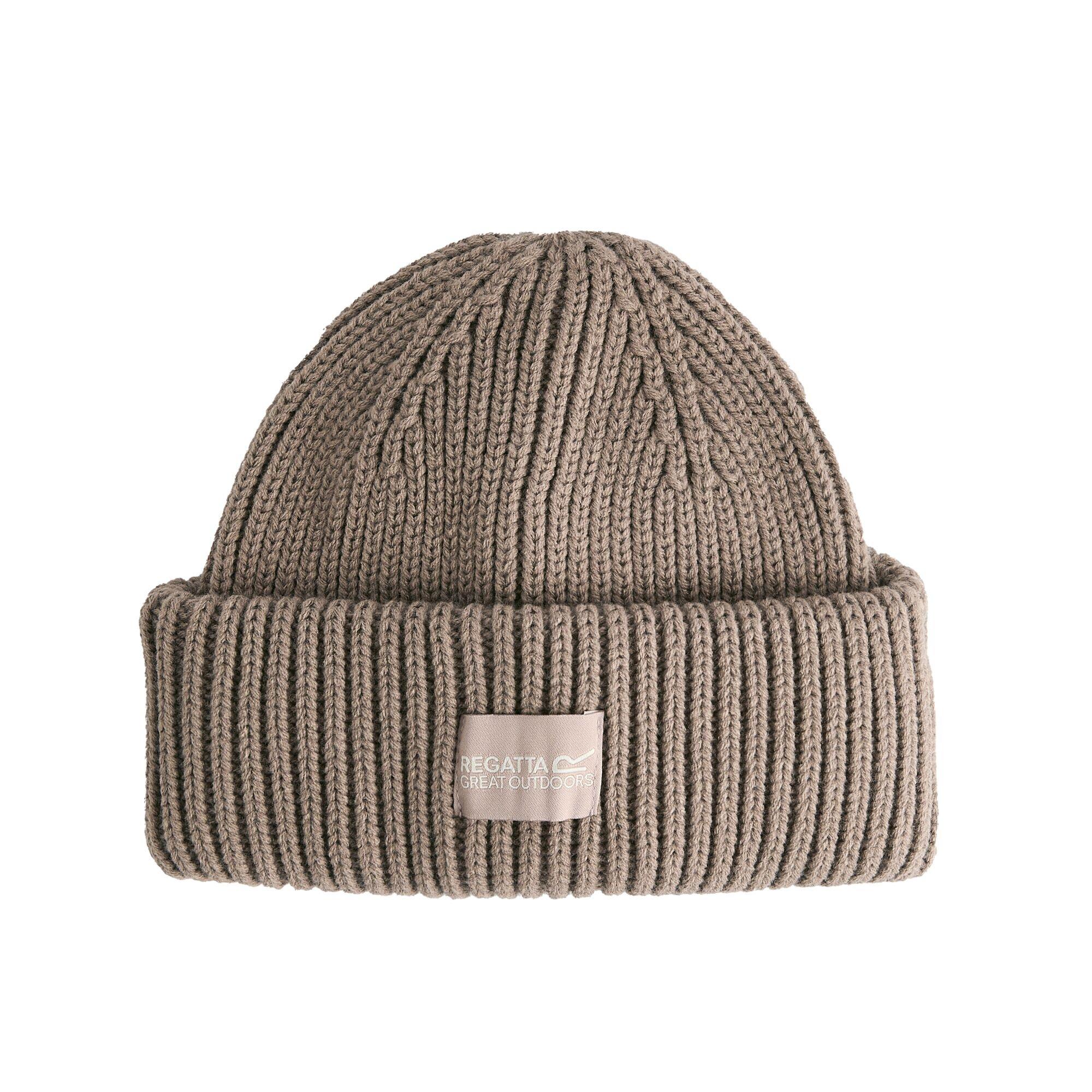 Beige - Regatta - Connora Fisherman Fixed Turn-Up Beanie - 1