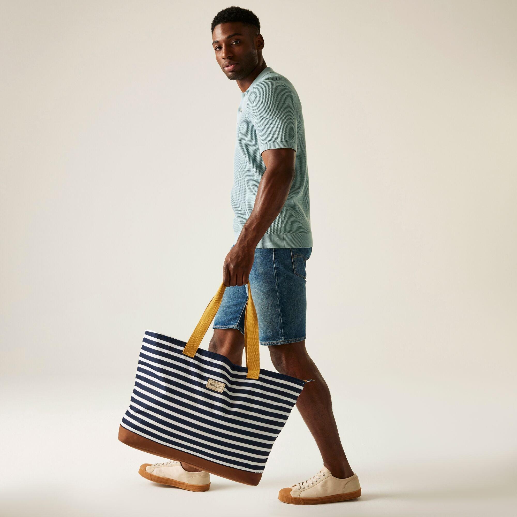 Navy Stripe - Regatta - Stamford Beach Bag - 3