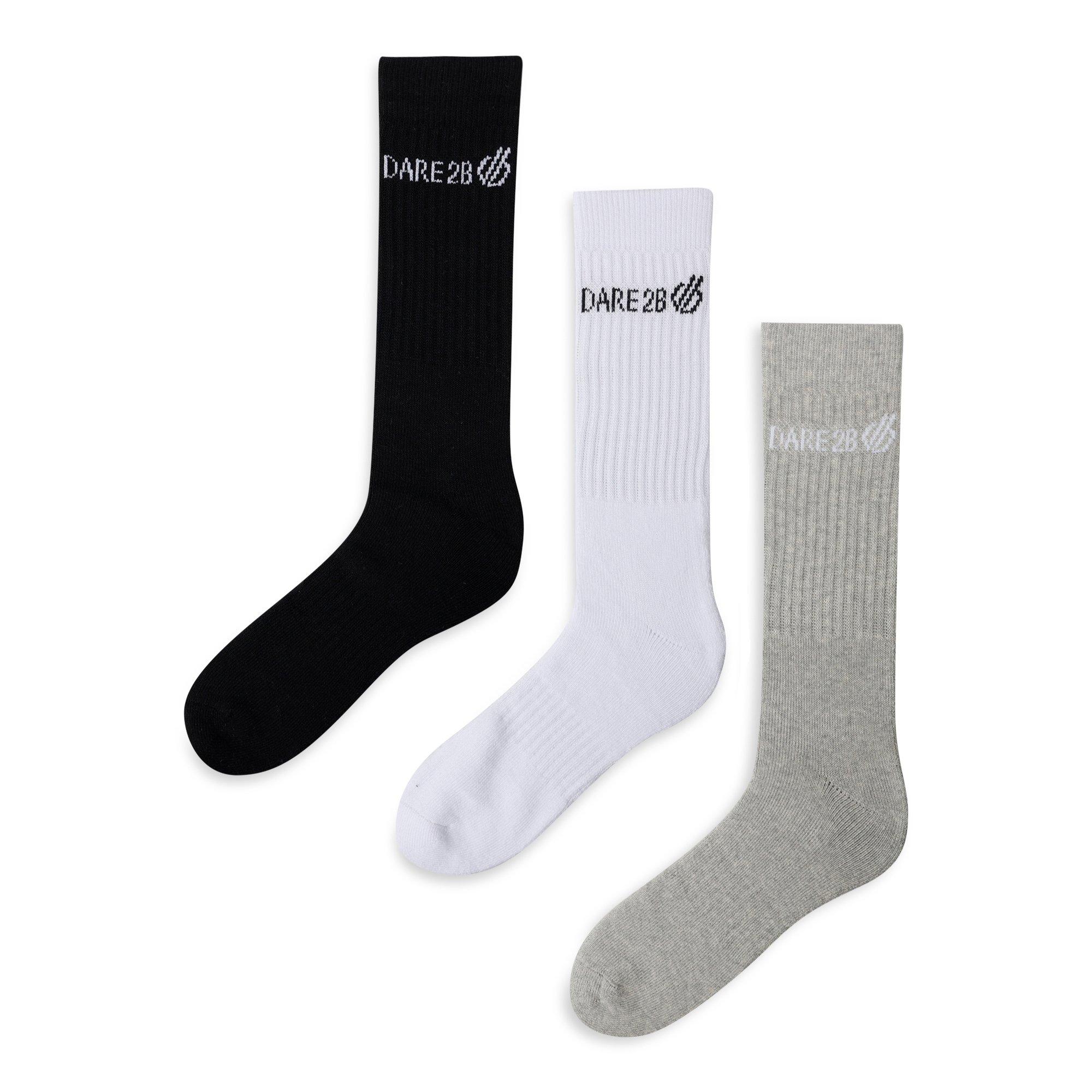 Black / White / - Dare 2b - Movement Crew Socks 3 Pack - 3