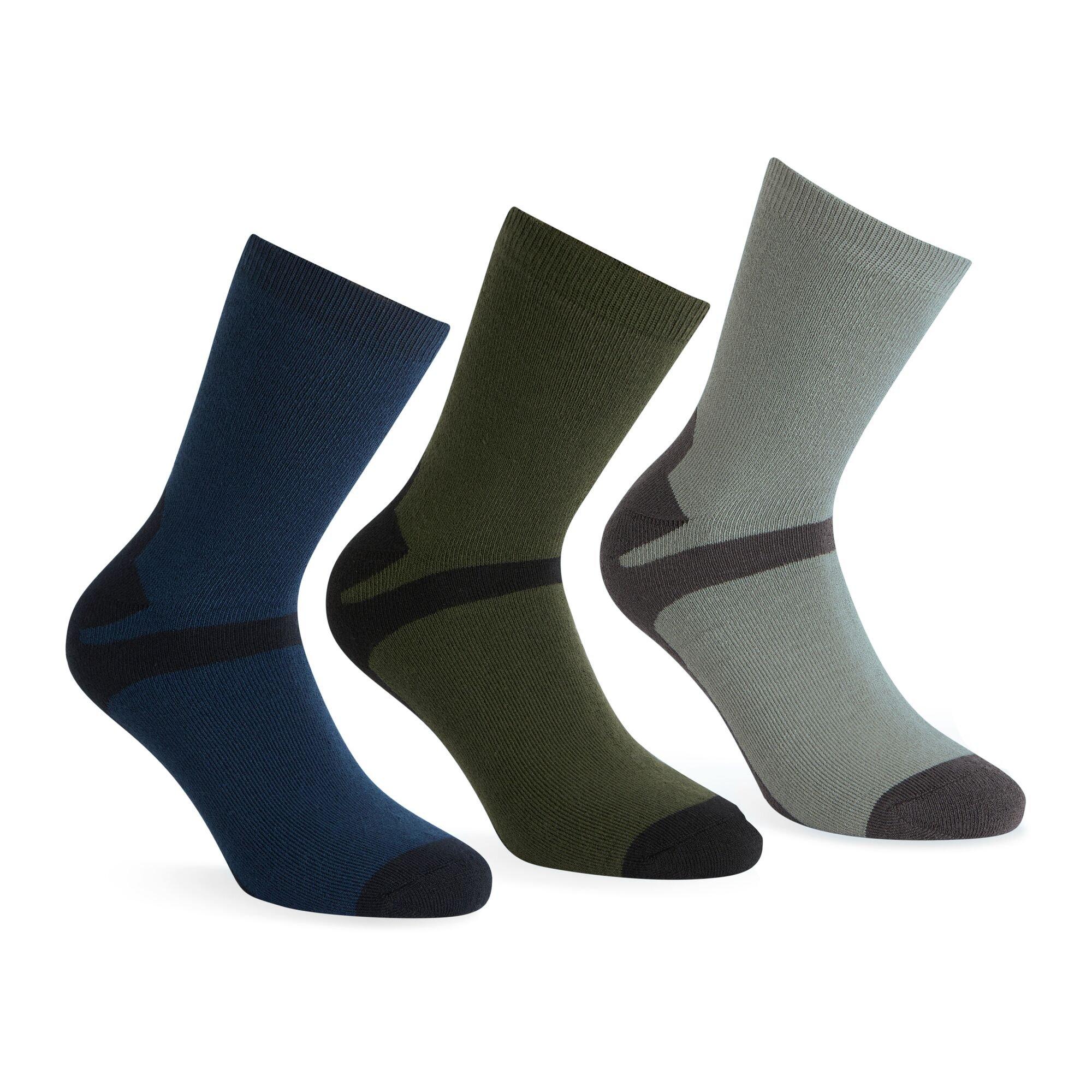 Regatta Men's 3Pk Outdoor Lifestyle Sock - Steel Grey - UK6-8