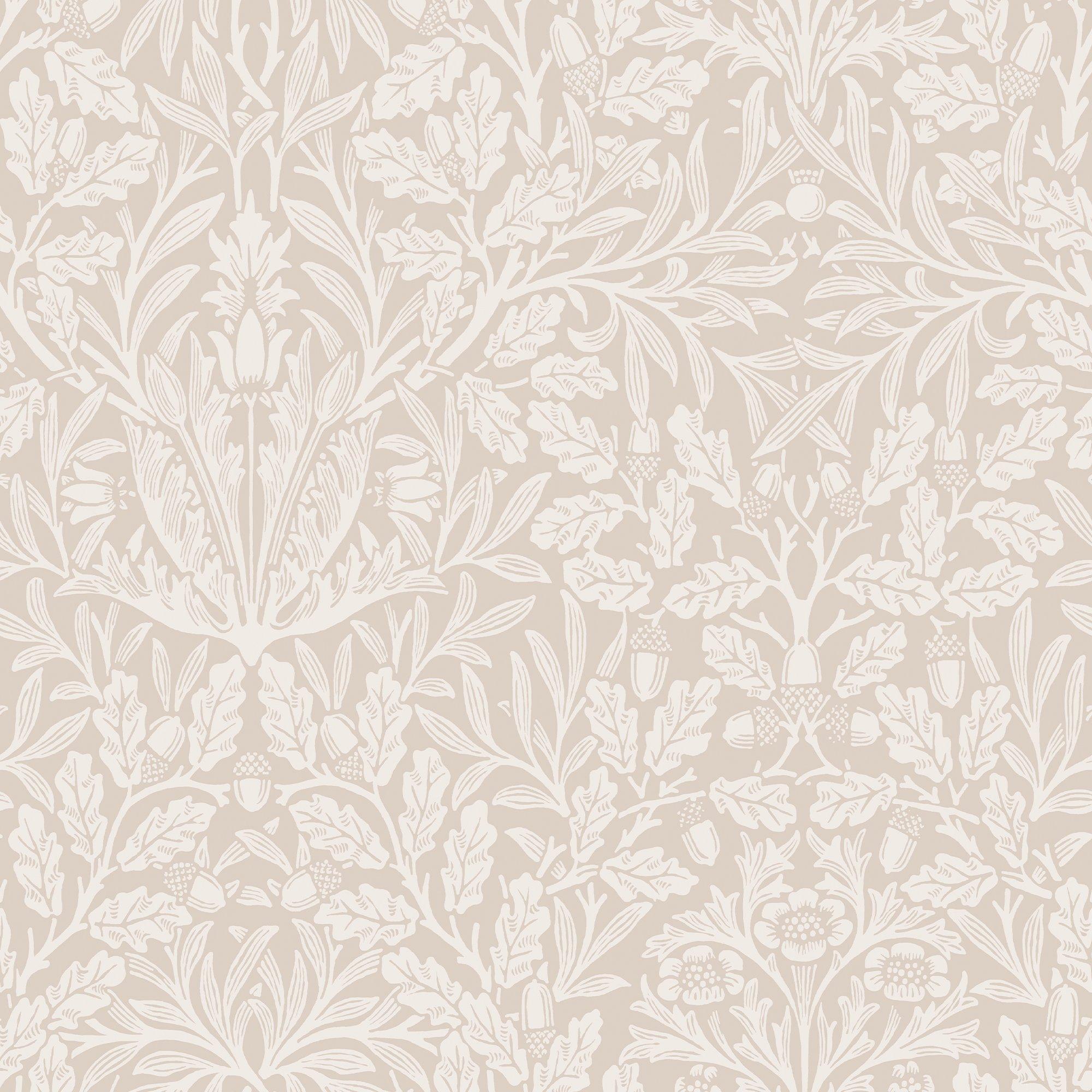 Hessian - William Morris at Home - Acorn Hessian Wallpaper - 2