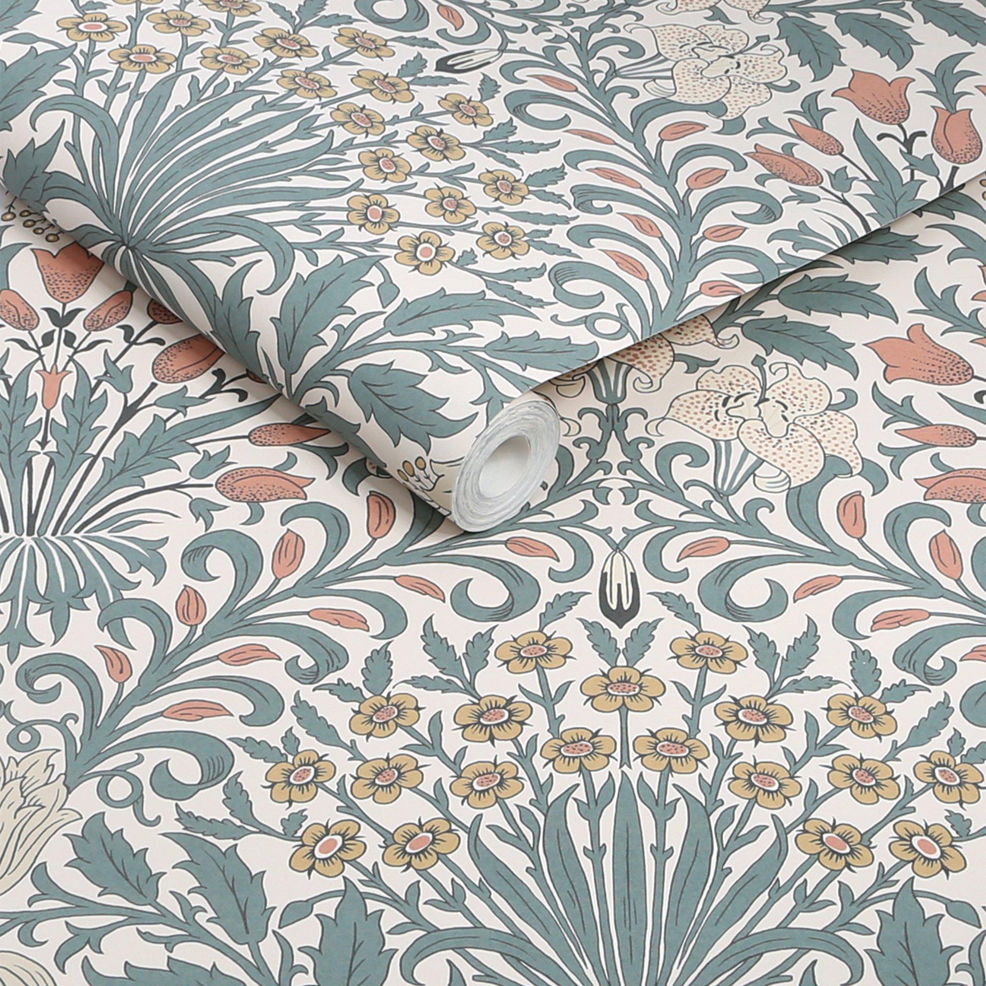 Dusty Blue - William Morris at Home - Garden Dusty Blue Wallpaper - 3