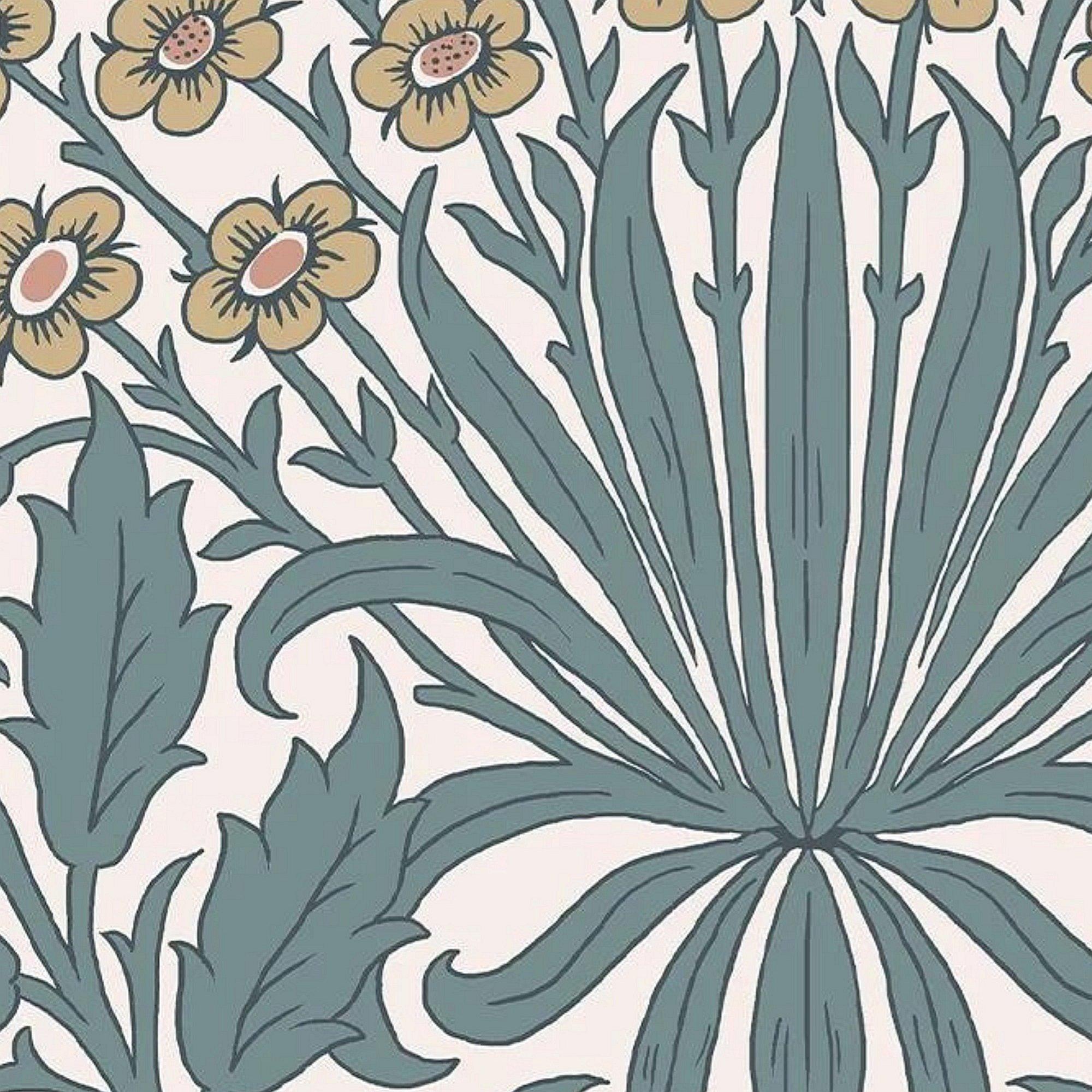 Dusty Blue - William Morris at Home - Garden Dusty Blue Wallpaper - 4