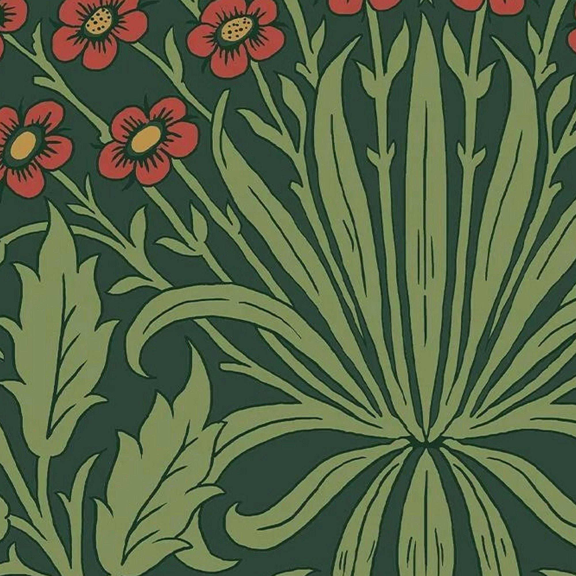 Moss Green - William Morris at Home - Garden Moss Green Wallpaper - 4