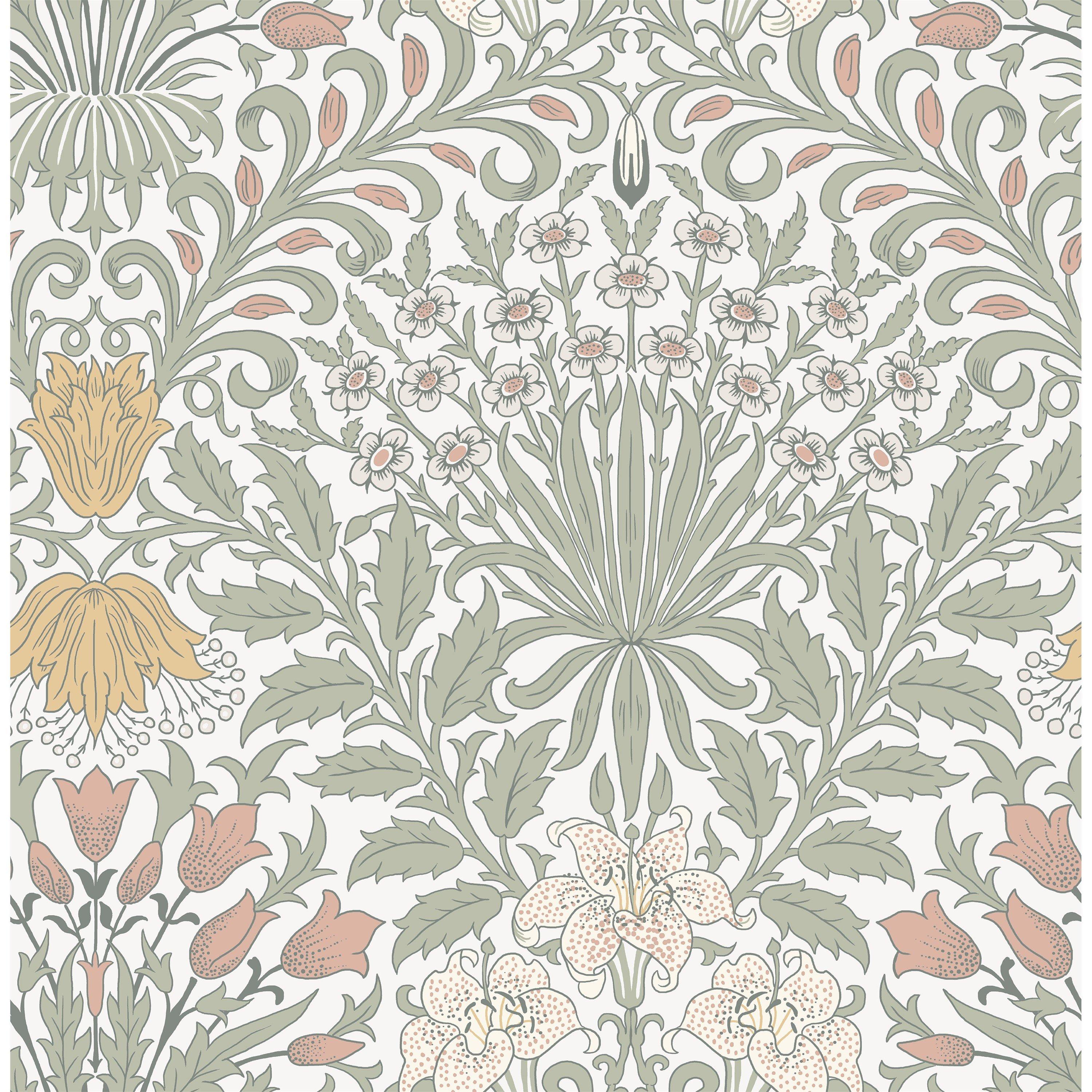 Soft Sage - William Morris at Home - Garden Soft Sage Wallpaper - 2