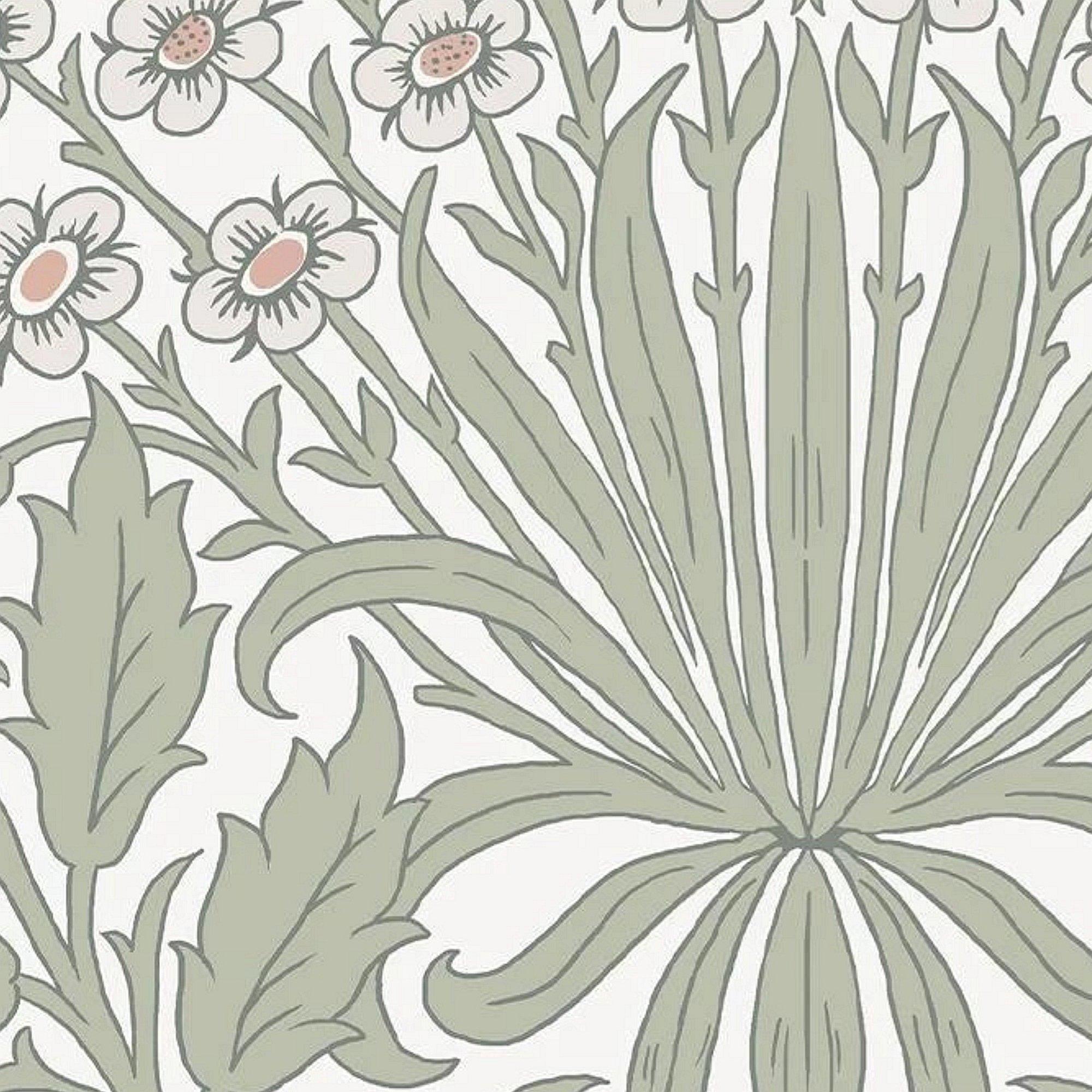 Soft Sage - William Morris at Home - Garden Soft Sage Wallpaper - 4