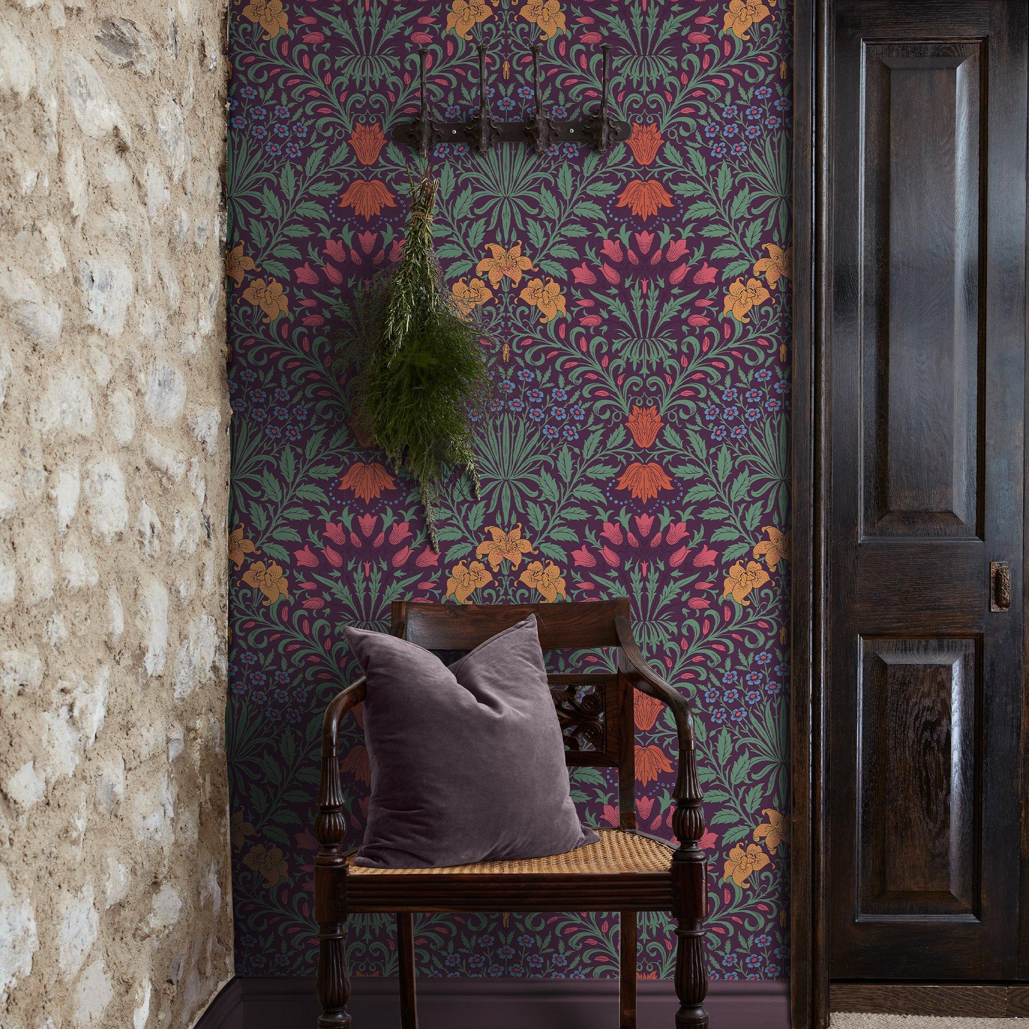 Dewberry - William Morris at Home - Garden Dewberry Wallpaper - 5