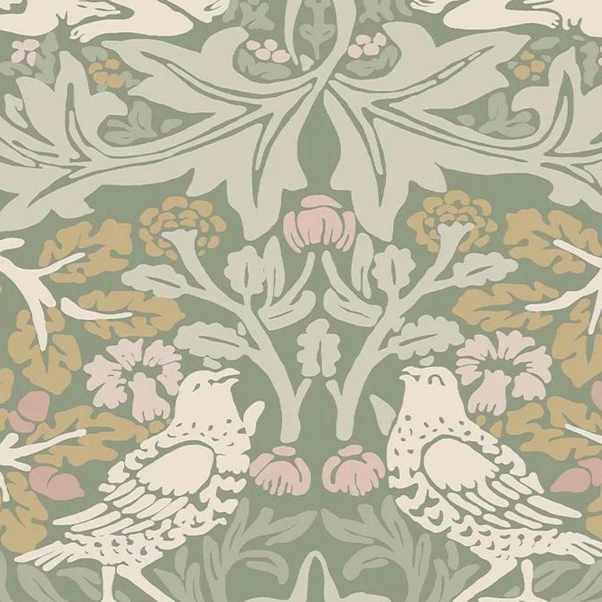 Sage - William Morris at Home - Brother Rabbit Sage Wallpap - 4