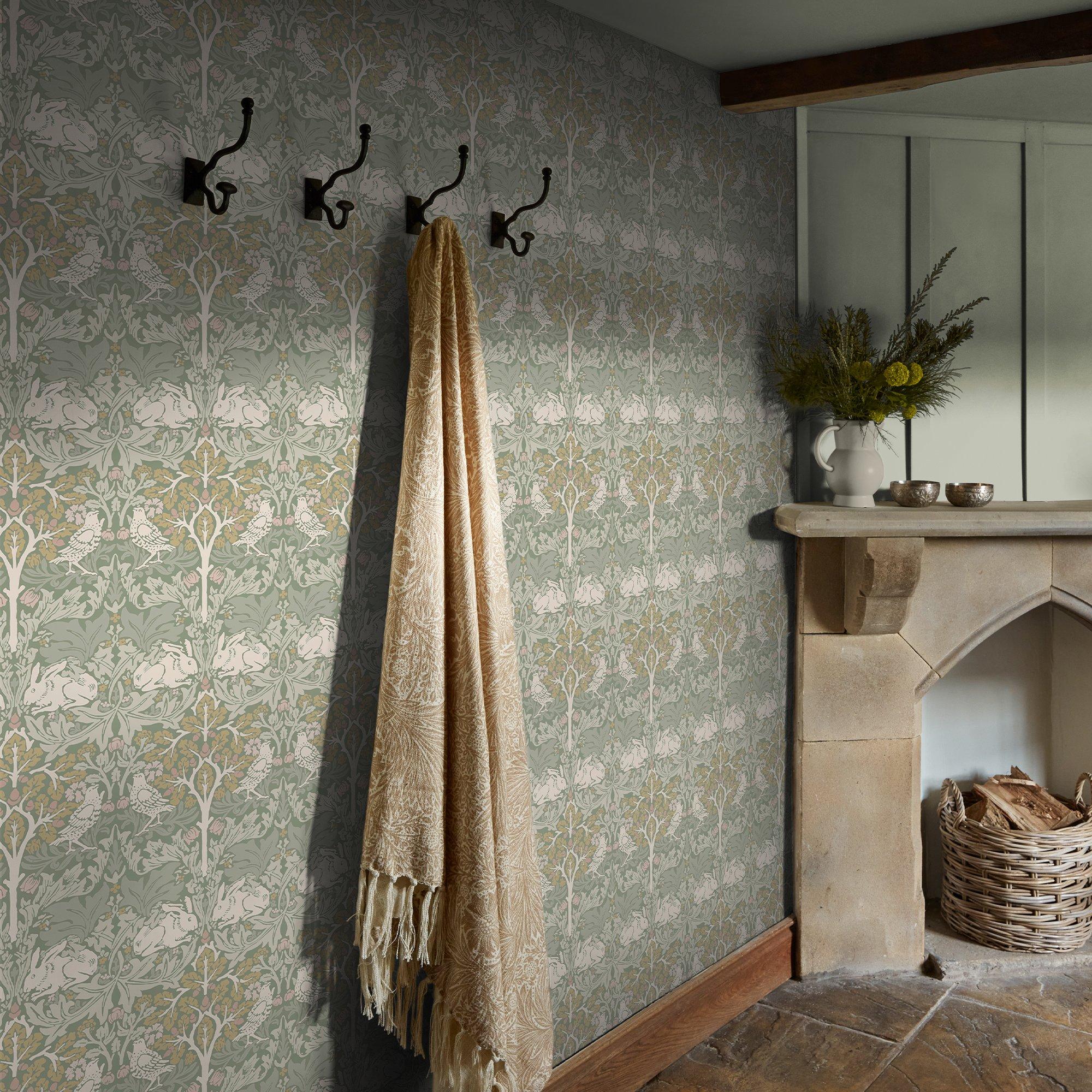 Sage - William Morris at Home - Brother Rabbit Sage Wallpap - 5