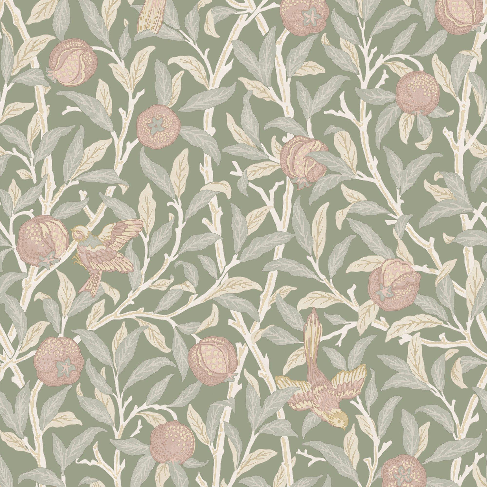 Rose Garden - William Morris at Home - Bird & Pomegranate Rose Gar - 2