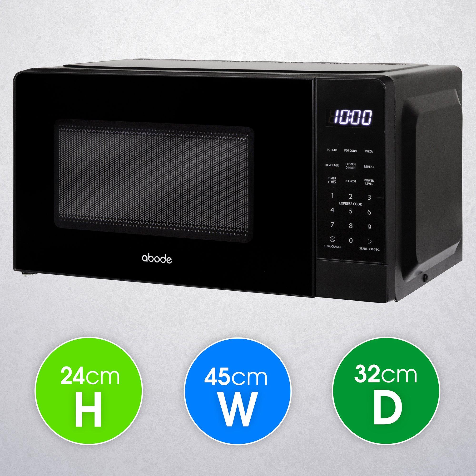 Black - Abode - AMT2012B 20L Black Touch Control Digital Microwave - 2