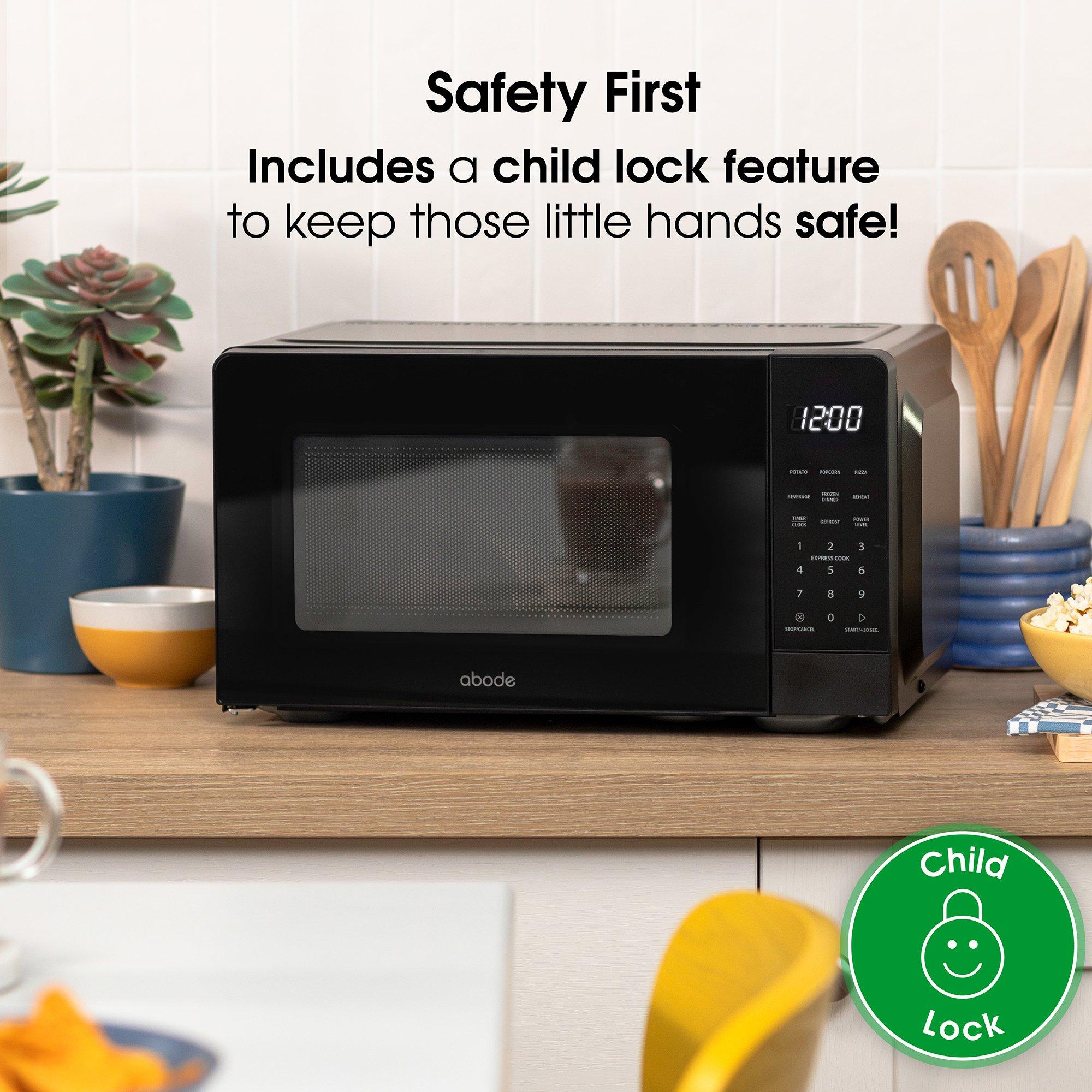 Black - Abode - AMT2012B 20L Black Touch Control Digital Microwave - 6