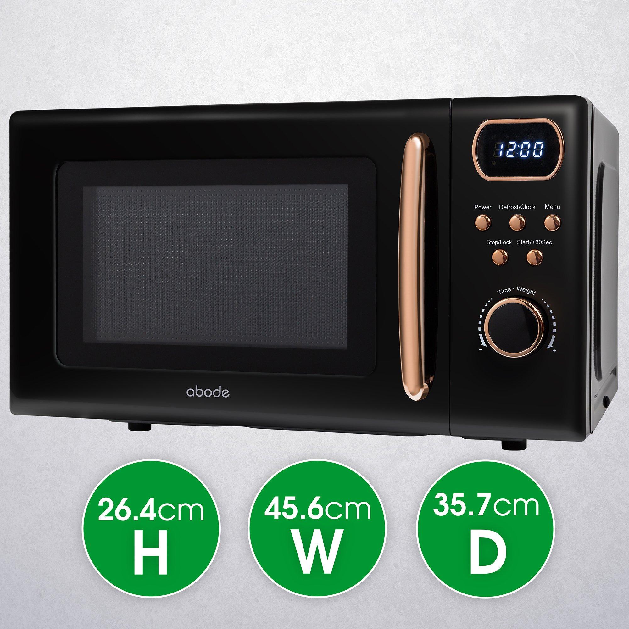 Black - Abode - AMD2004BRG/01 20L Black Digital Microwave - 2