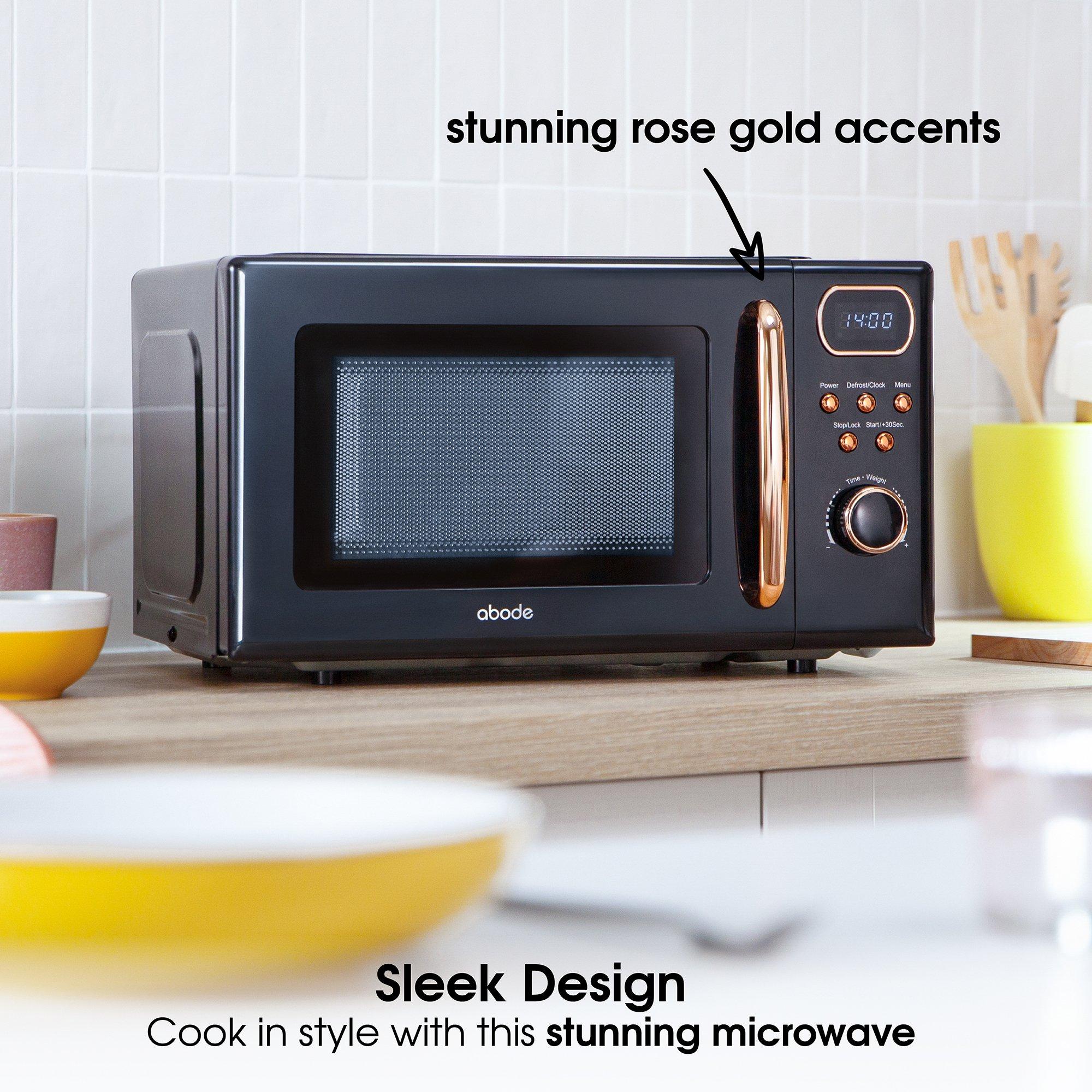 Black - Abode - AMD2004BRG/01 20L Black Digital Microwave - 5