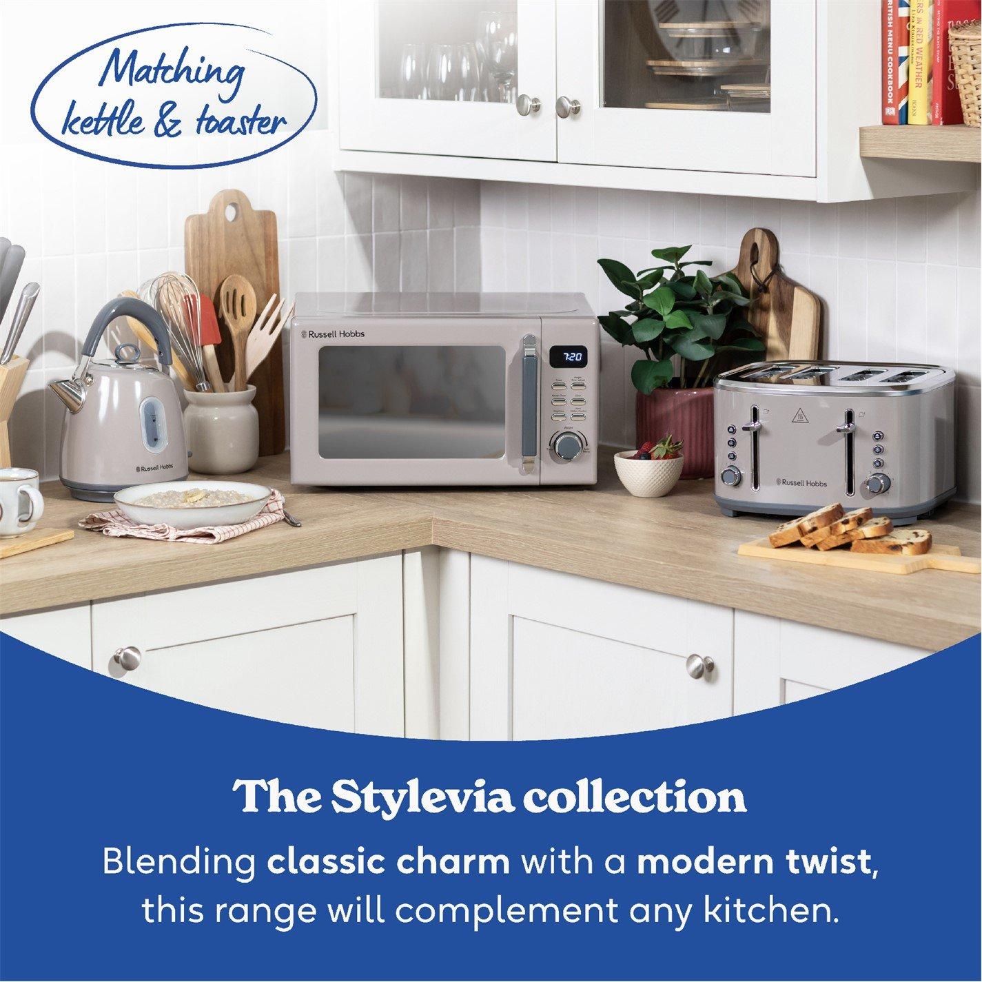 Mocha - Russell Hobbs - RHM2026MC Stylevia 20L Digital Microwave in Mocha - 11
