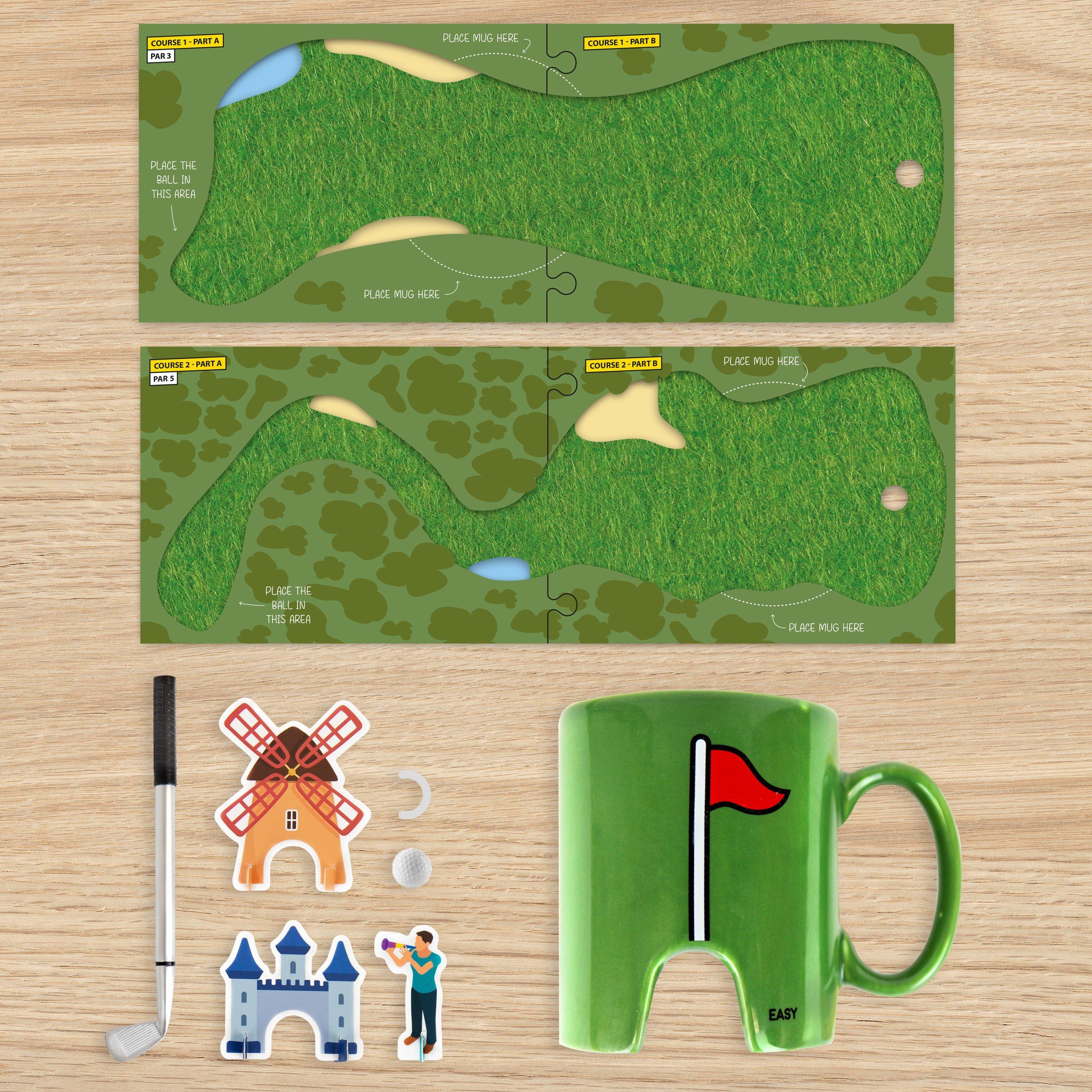 Multi - Gift Republic - Mini Golf Mug and Coasters Kit - 4