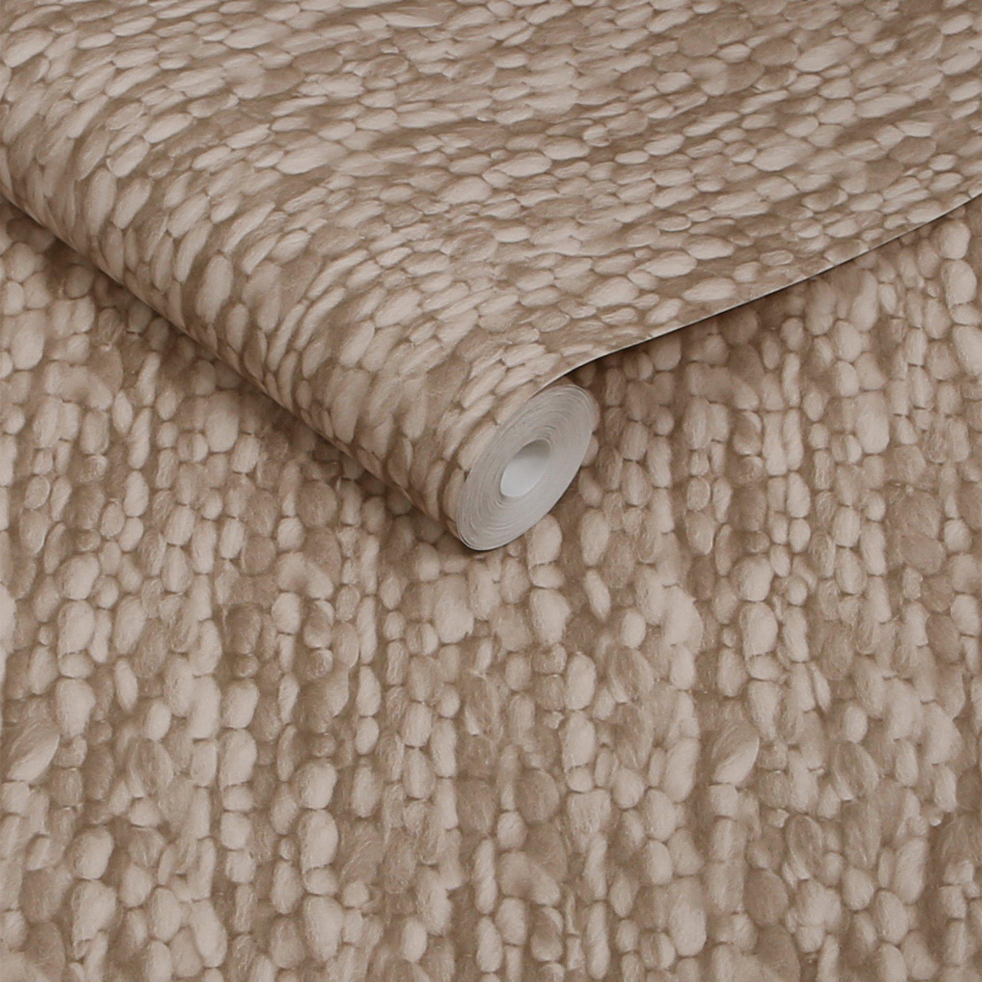 Beige - Abigail Ahern - Abigail Ahern  Knit Baked Beige Wallpaper - 3